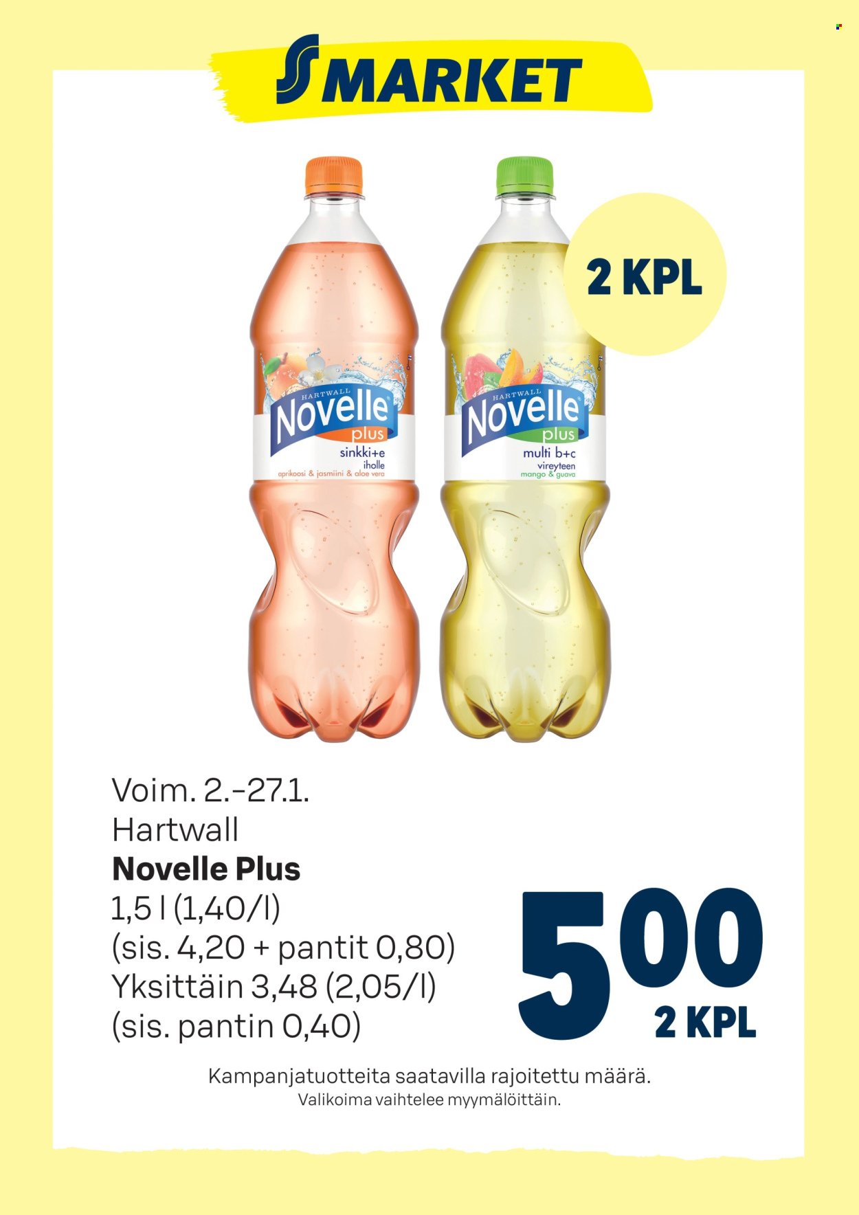 S-MARKET tarjoukset - Novelle