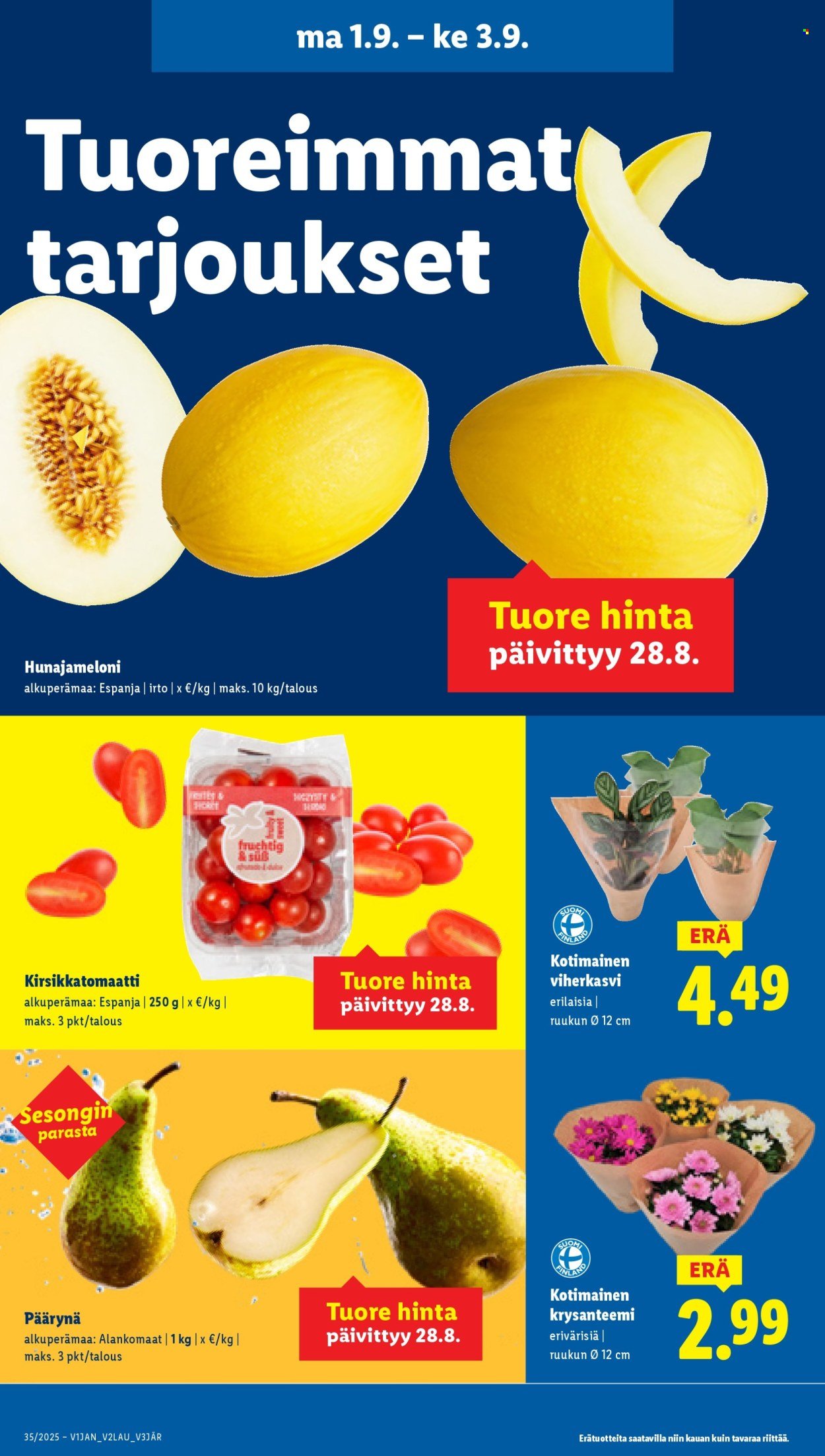 LIDL tarjoukset - Alkaen TO 28.8.2025 (2025-08-28 - 2025-09-03)