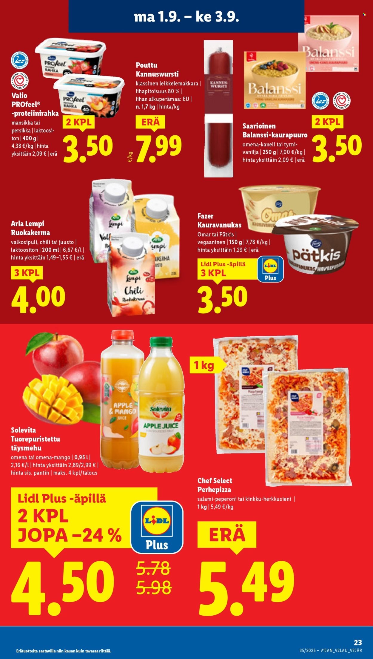 LIDL tarjoukset - Alkaen TO 28.8.2025 (2025-08-28 - 2025-09-03)
