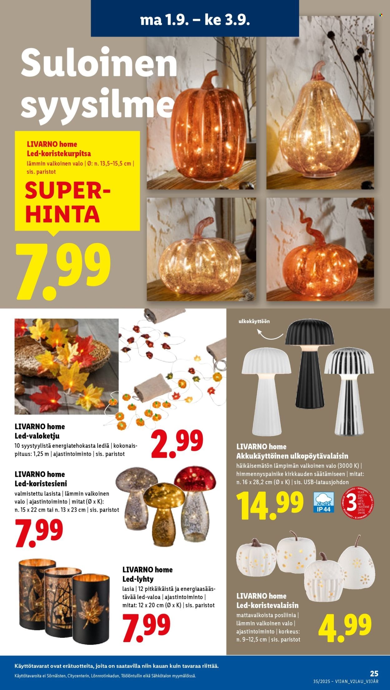 LIDL tarjoukset - Alkaen TO 28.8.2025 (2025-08-28 - 2025-09-03)