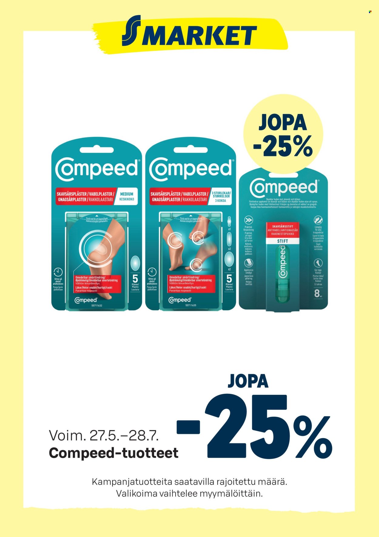 S-MARKET tarjoukset - Compeed