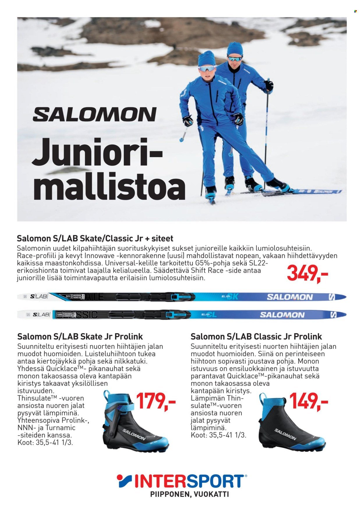 INTERSPORT tarjoukset - Piipposen maastohiihtokuvasto 2025/26 (2025-10-08)