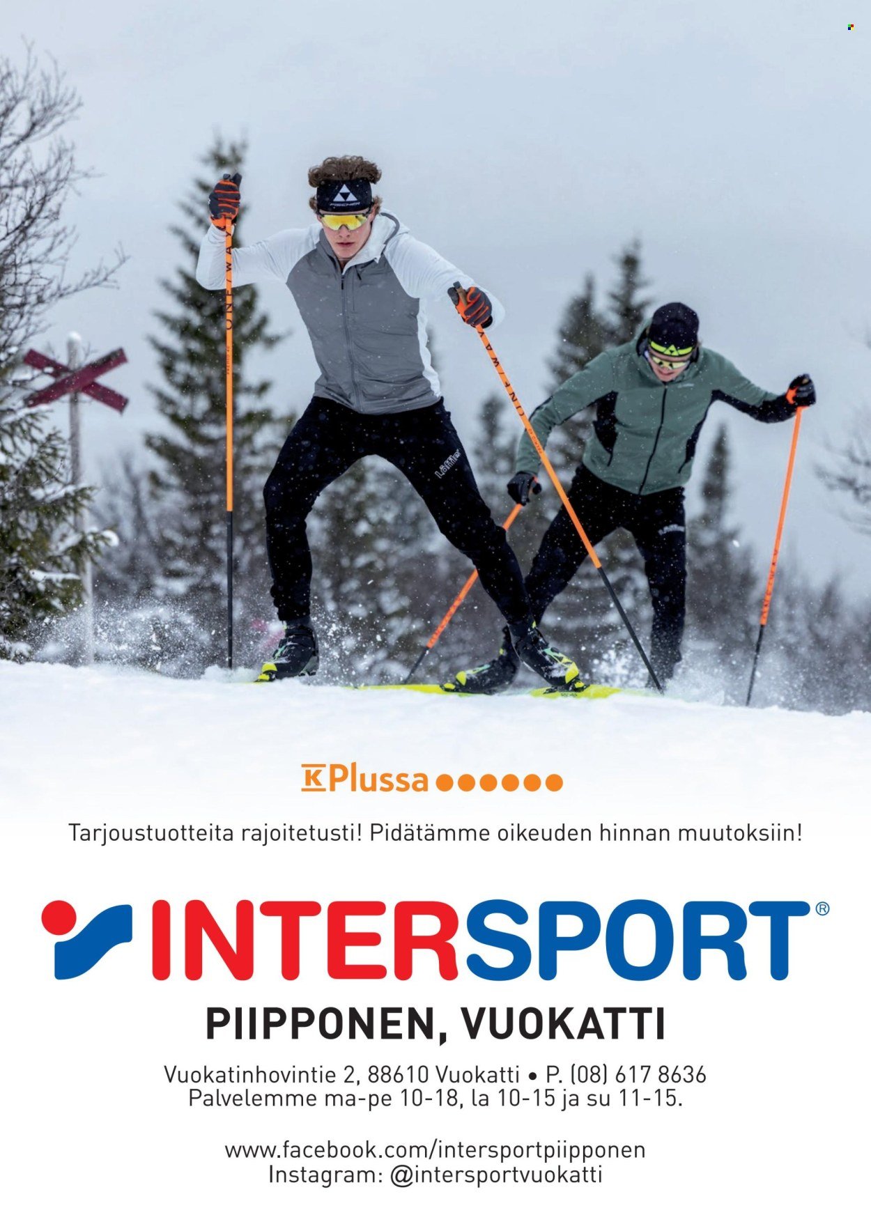 INTERSPORT tarjoukset - Piipposen maastohiihtokuvasto 2025/26 (2025-10-08)