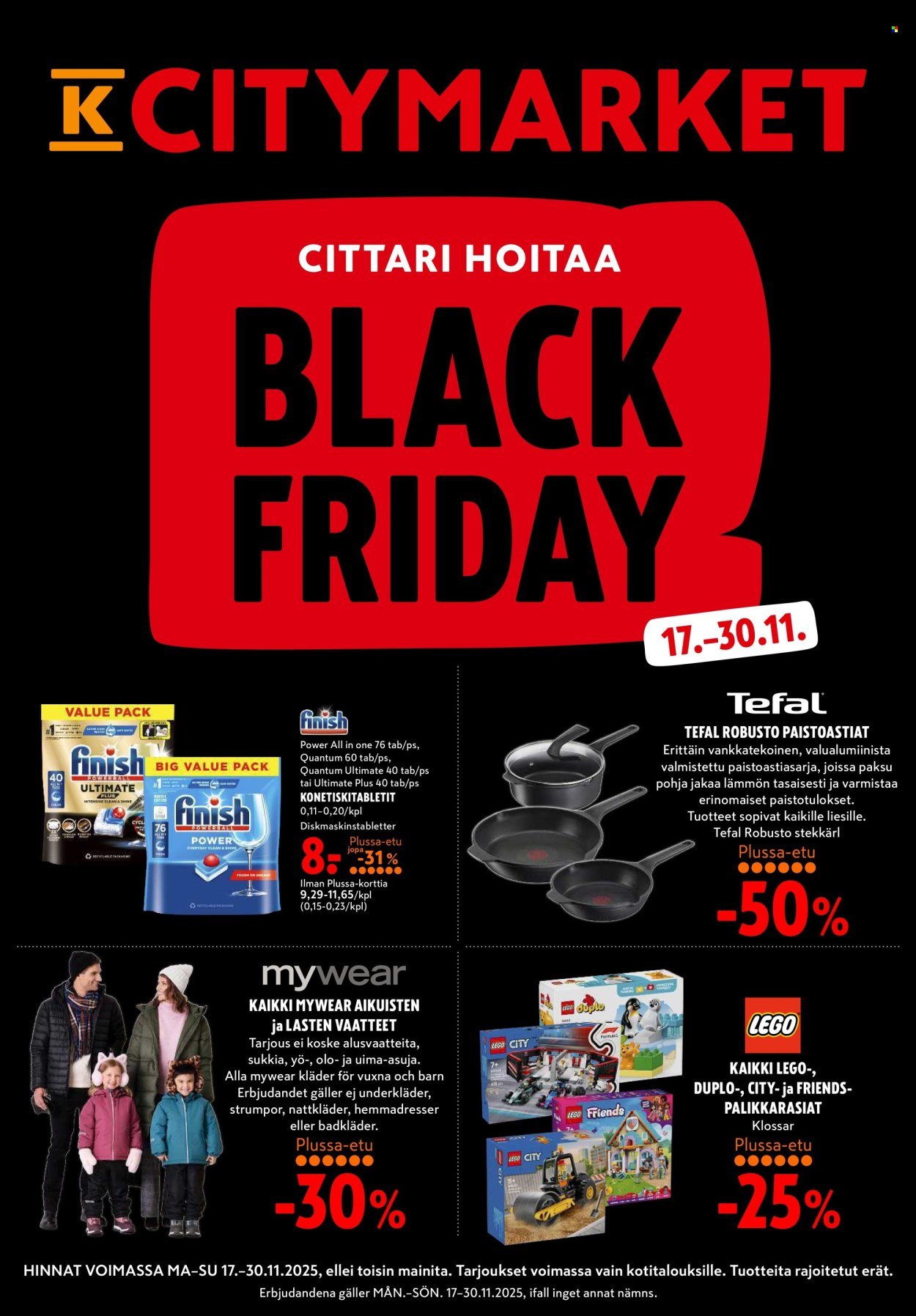 K-CITYMARKET tarjoukset - Alkaen MA 17.11.2025 (2025-11-17 - 2025-11-30)