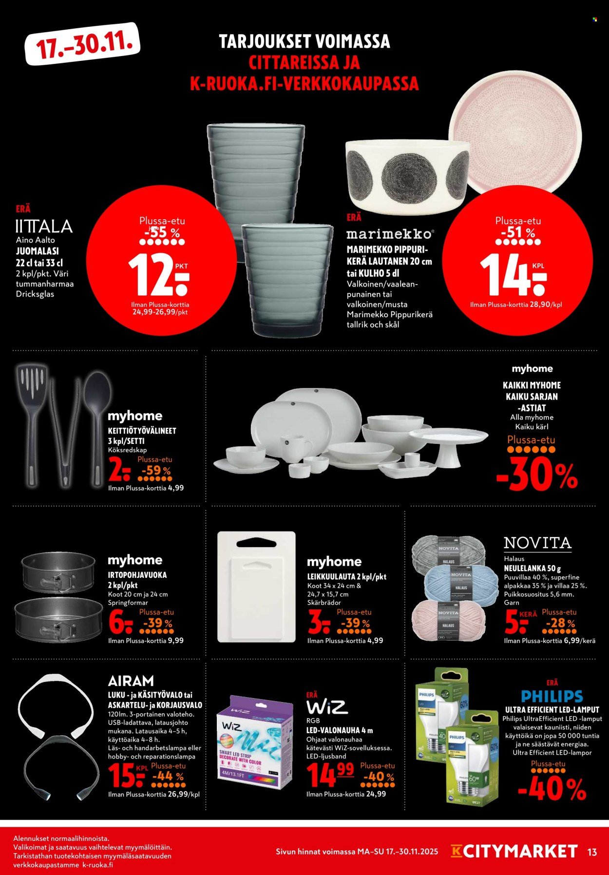 K-CITYMARKET tarjoukset - Alkaen MA 17.11.2025 (2025-11-17 - 2025-11-30)