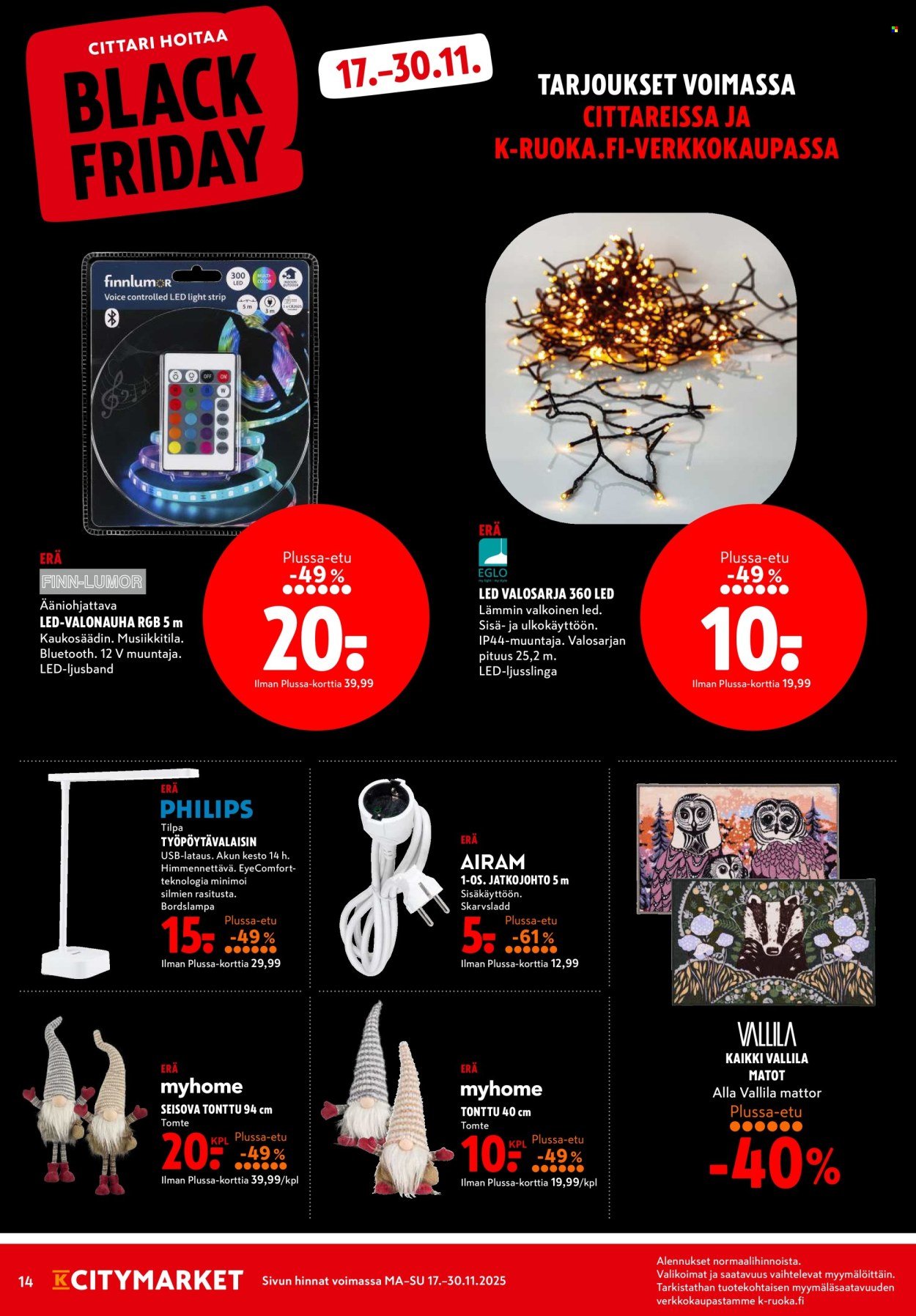 K-CITYMARKET tarjoukset - Alkaen MA 17.11.2025 (2025-11-17 - 2025-11-30)