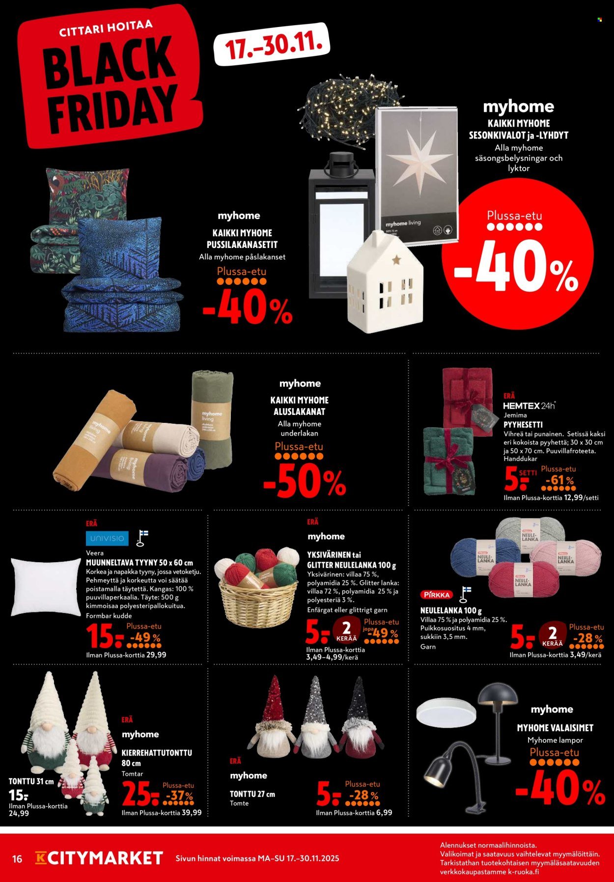 K-CITYMARKET tarjoukset - Alkaen MA 17.11.2025 (2025-11-17 - 2025-11-30)