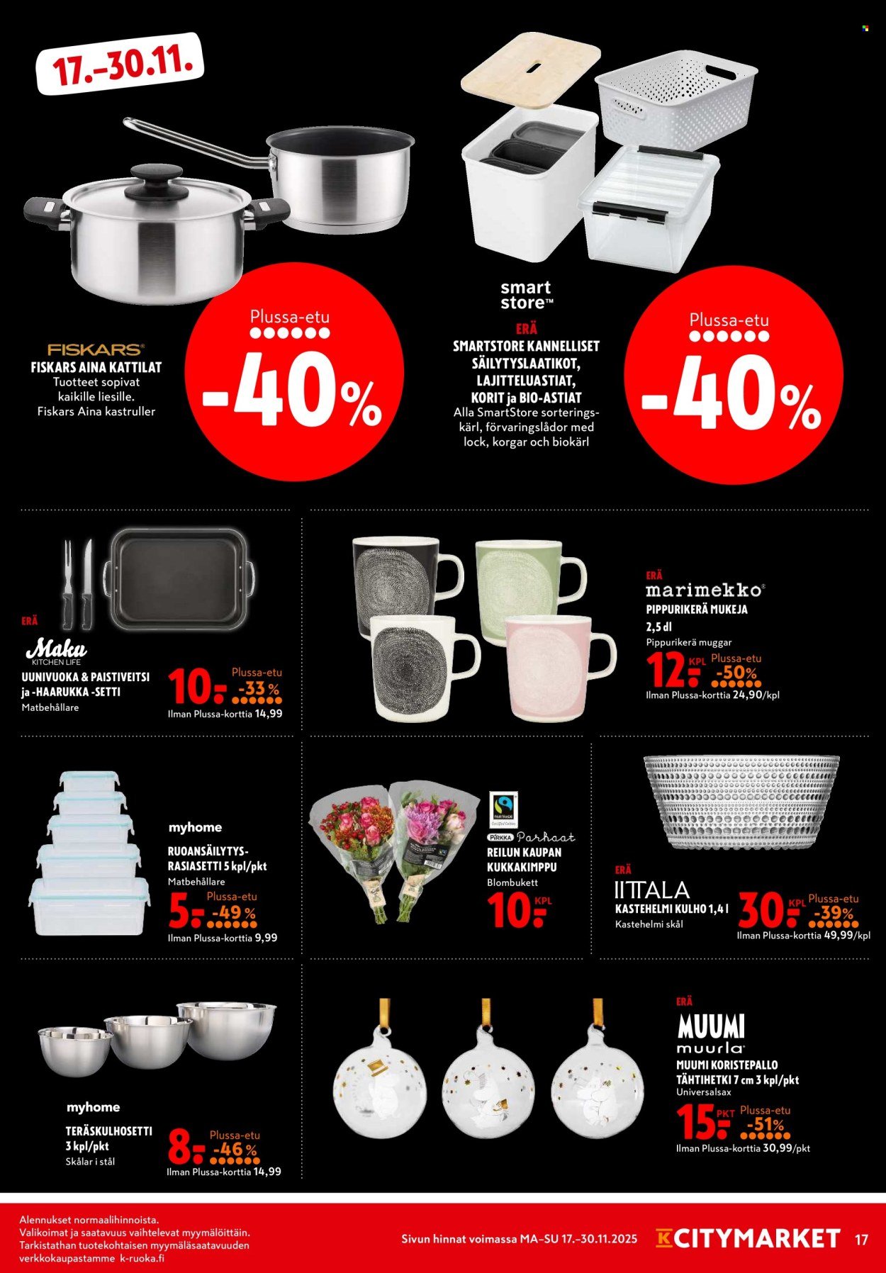 K-CITYMARKET tarjoukset - Alkaen MA 17.11.2025 (2025-11-17 - 2025-11-30)