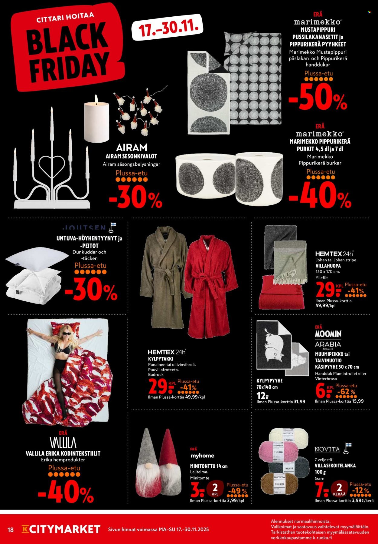 K-CITYMARKET tarjoukset - Alkaen MA 17.11.2025 (2025-11-17 - 2025-11-30)