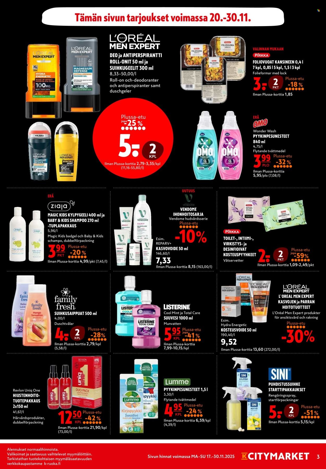 K-CITYMARKET tarjoukset - Alkaen MA 17.11.2025 (2025-11-17 - 2025-11-30)