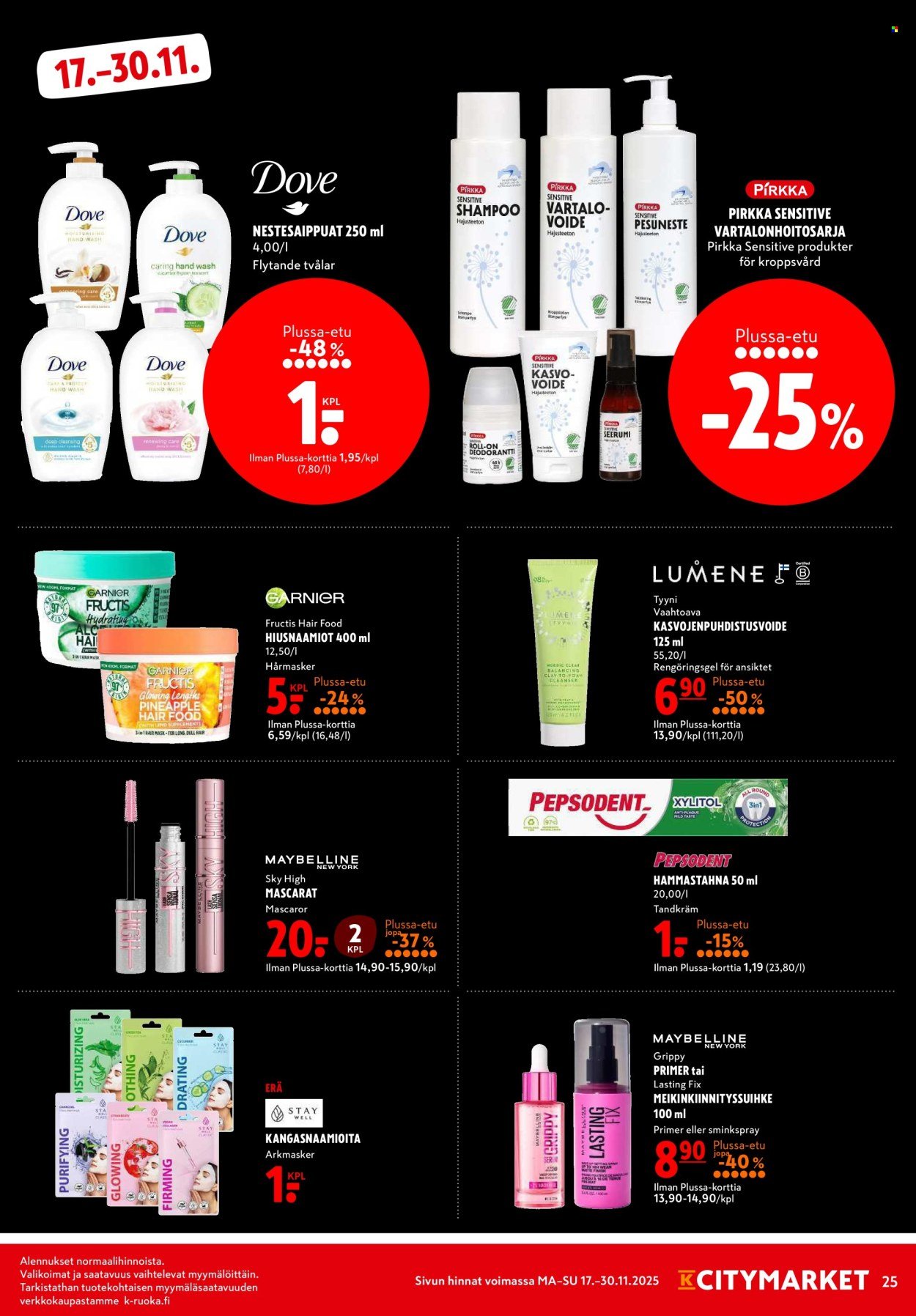 K-CITYMARKET tarjoukset - Alkaen MA 17.11.2025 (2025-11-17 - 2025-11-30)