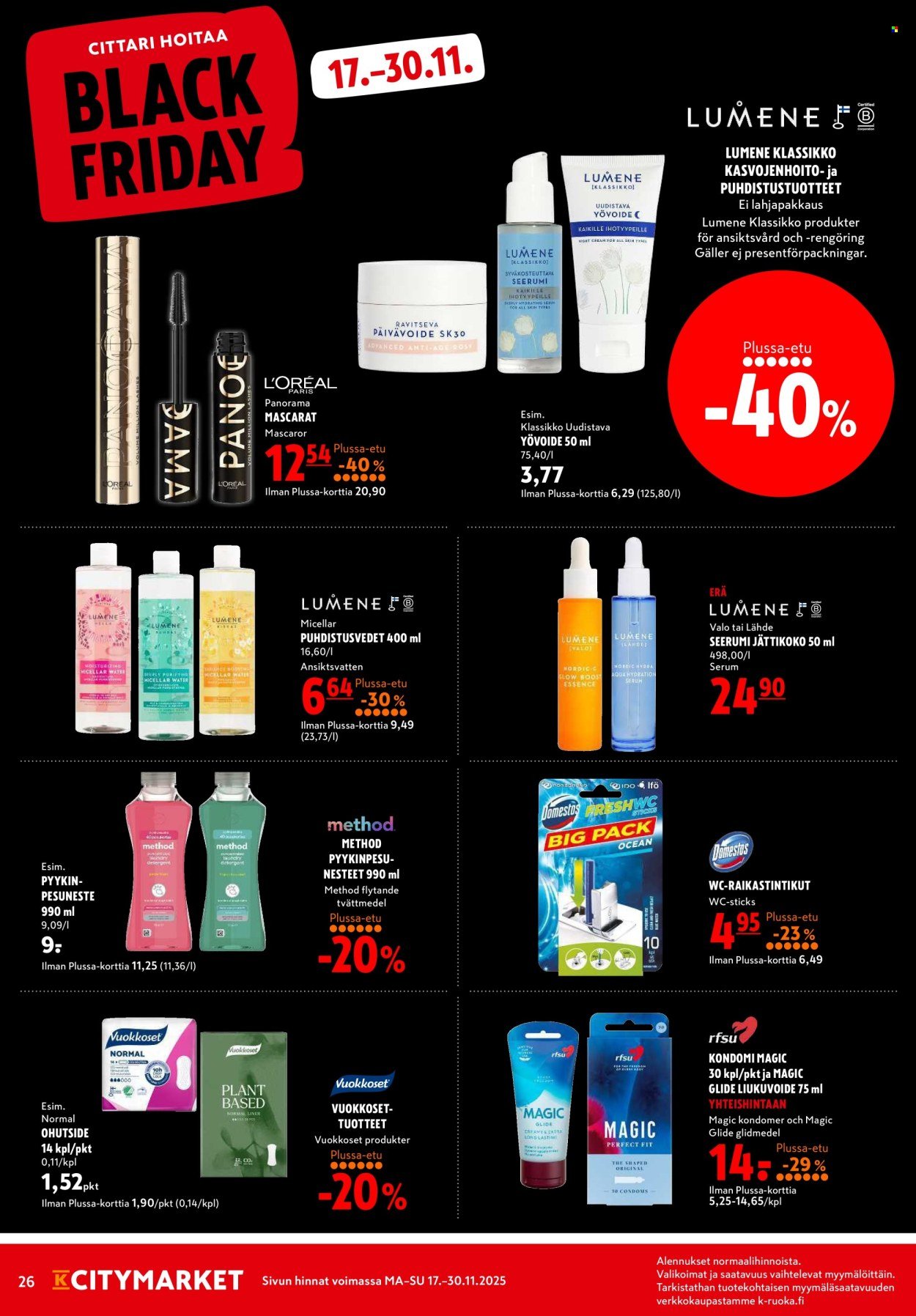 K-CITYMARKET tarjoukset - Alkaen MA 17.11.2025 (2025-11-17 - 2025-11-30)