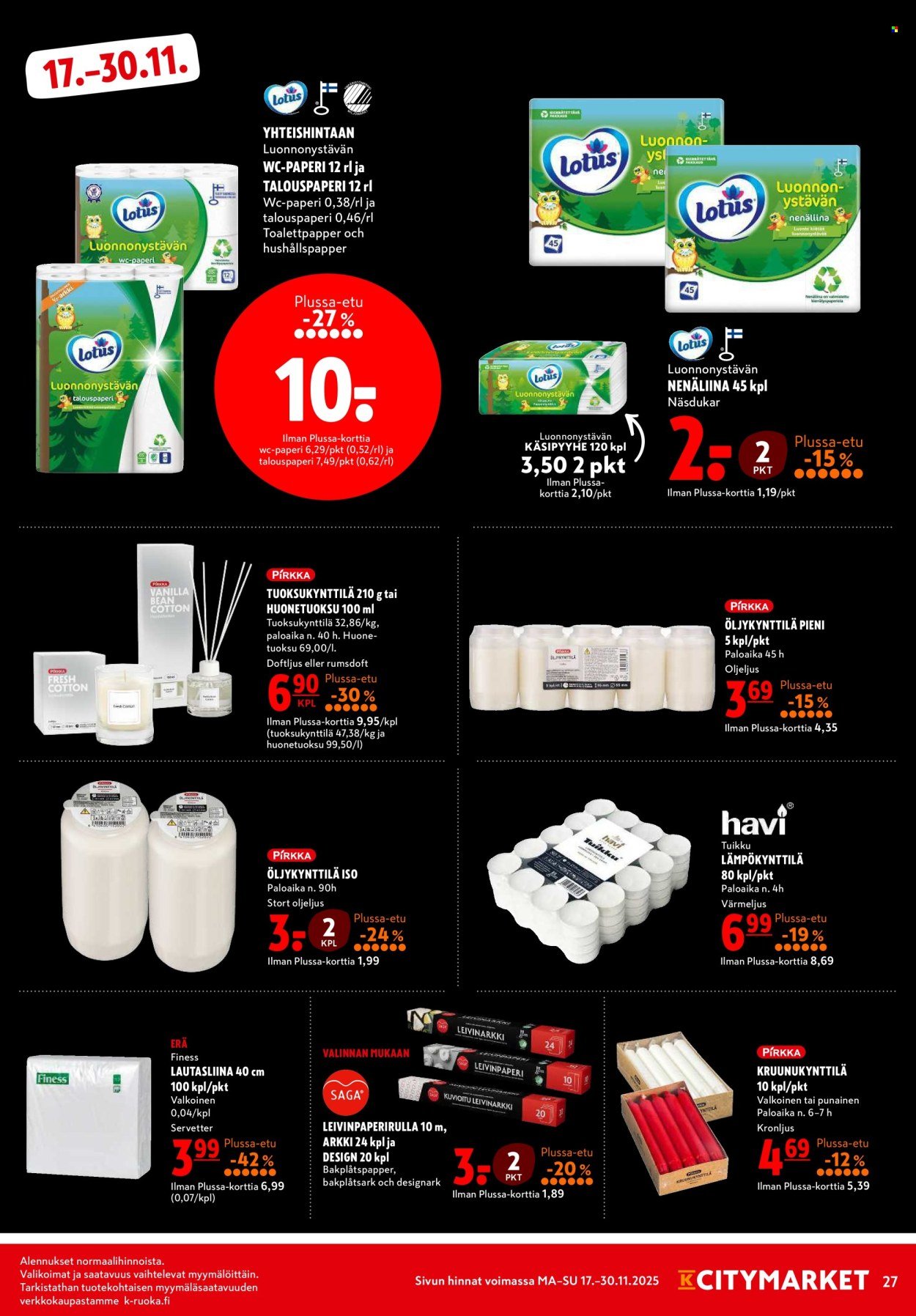K-CITYMARKET tarjoukset - Alkaen MA 17.11.2025 (2025-11-17 - 2025-11-30)