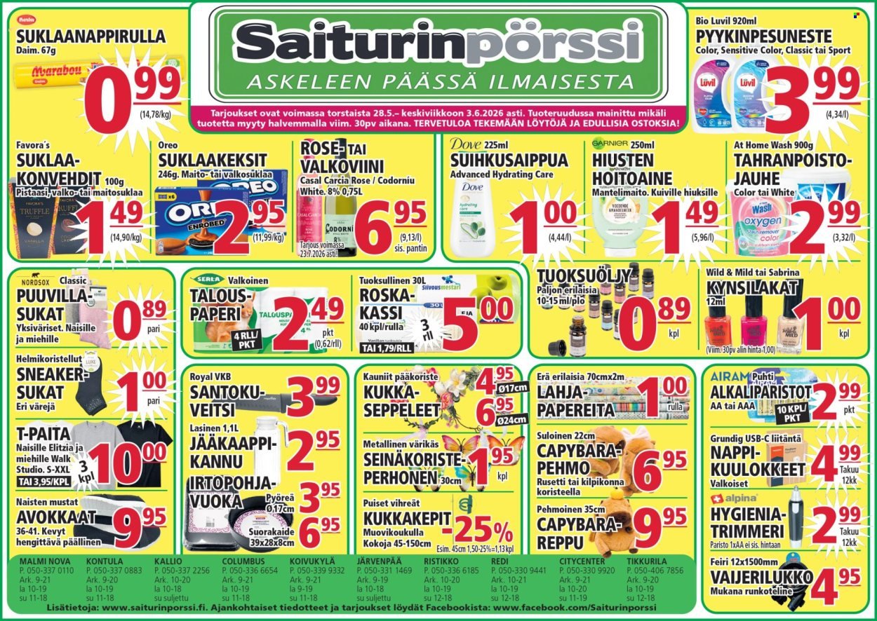SAITURINPÖRSSI tarjoukset - Alkaen TO 28.5.2026