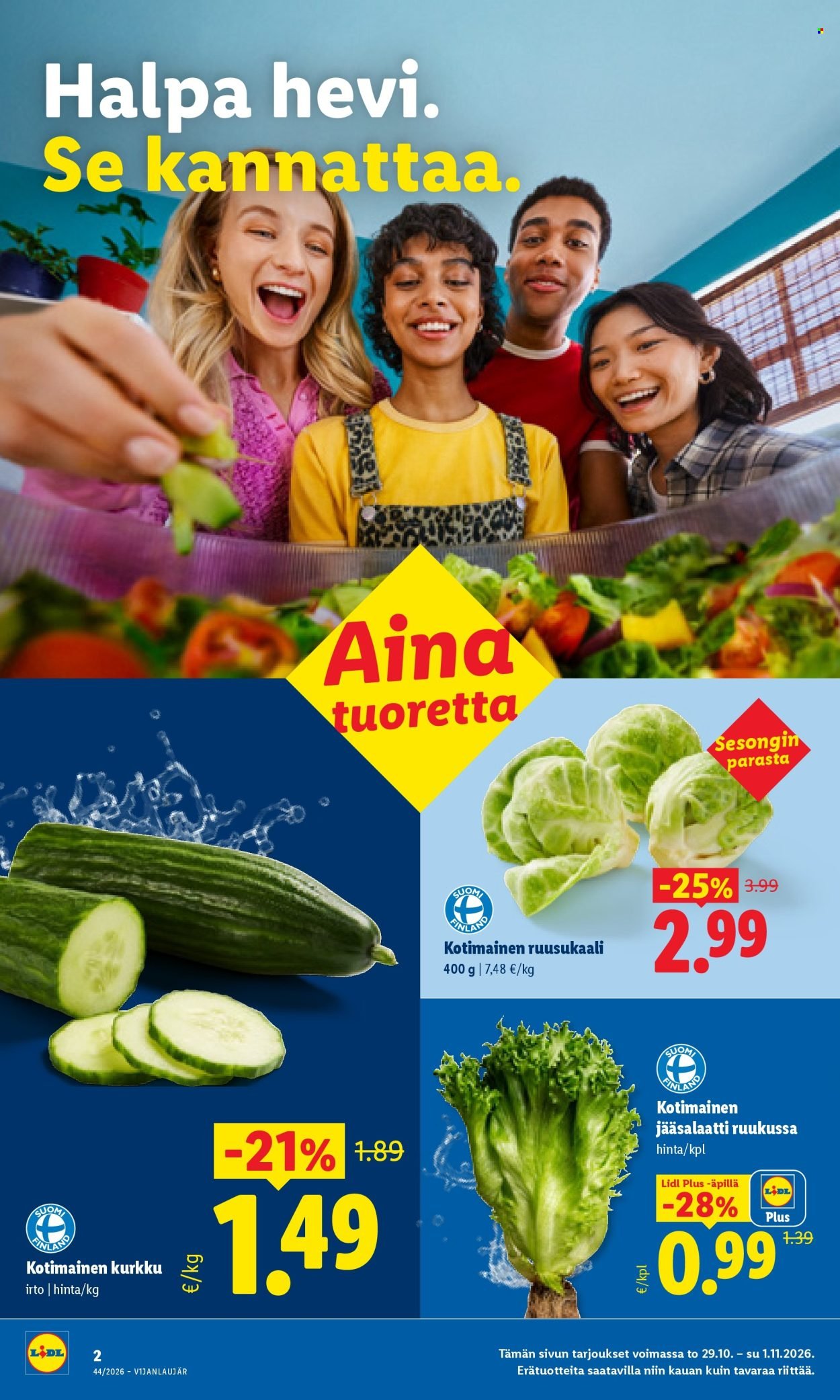 LIDL tarjoukset - Alkaen TO 29.10.2026