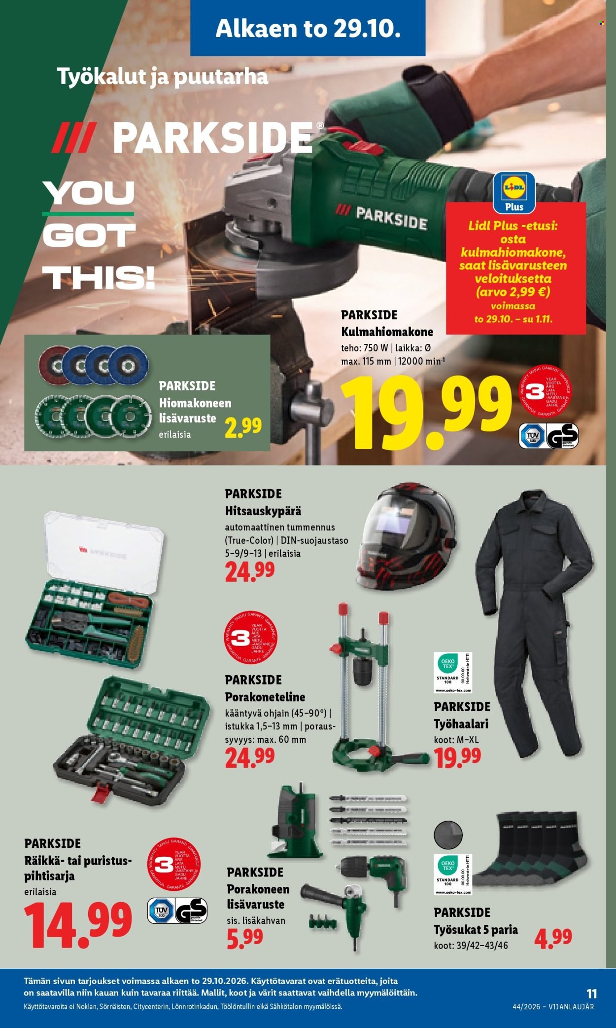 LIDL tarjoukset - Alkaen TO 29.10.2026