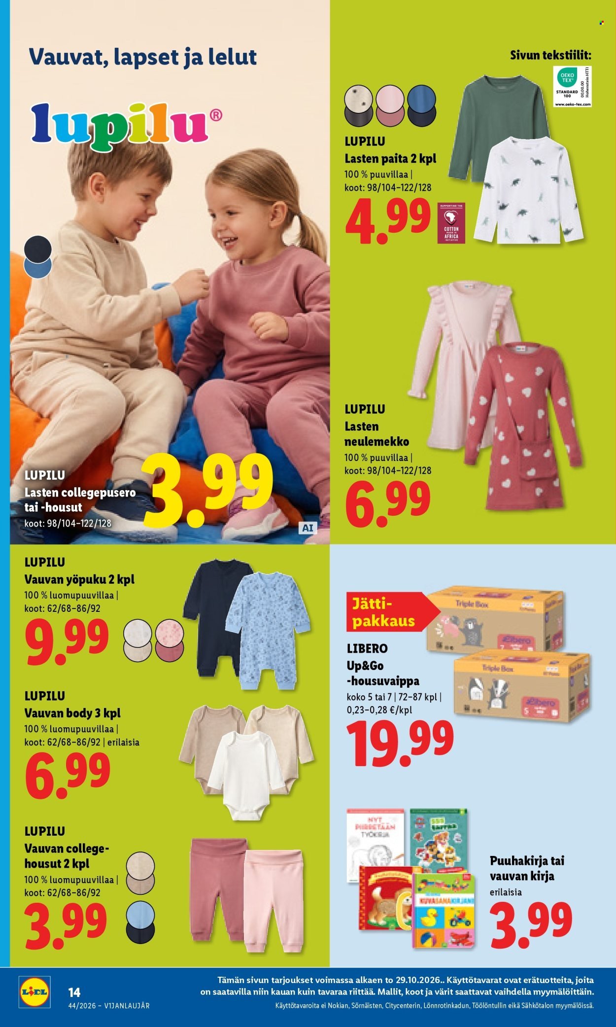 LIDL tarjoukset - Alkaen TO 29.10.2026