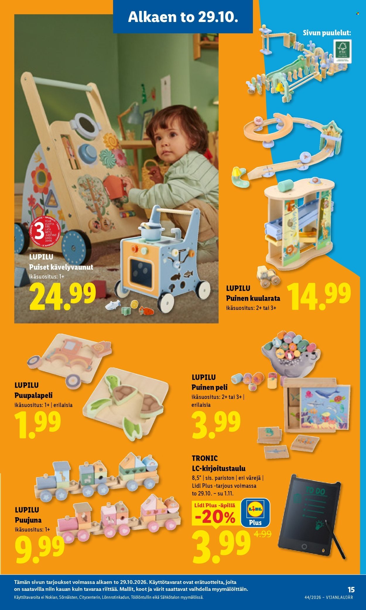 LIDL tarjoukset - Alkaen TO 29.10.2026