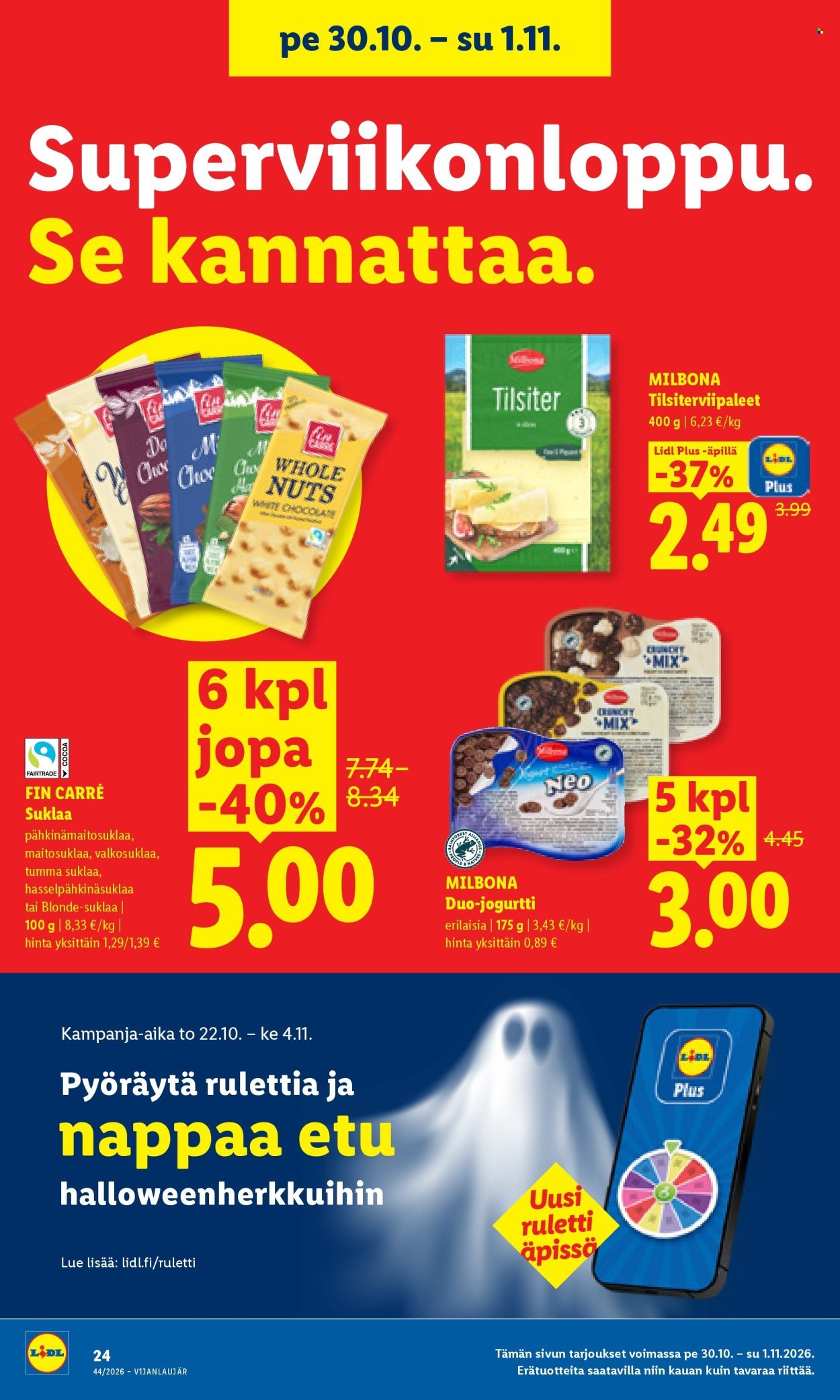 LIDL tarjoukset - Alkaen TO 29.10.2026
