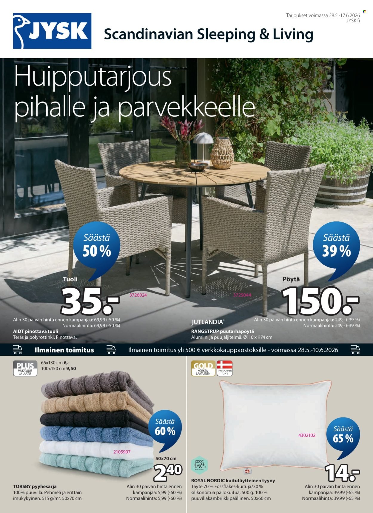 JYSK tarjoukset - Viikon tarjoukset