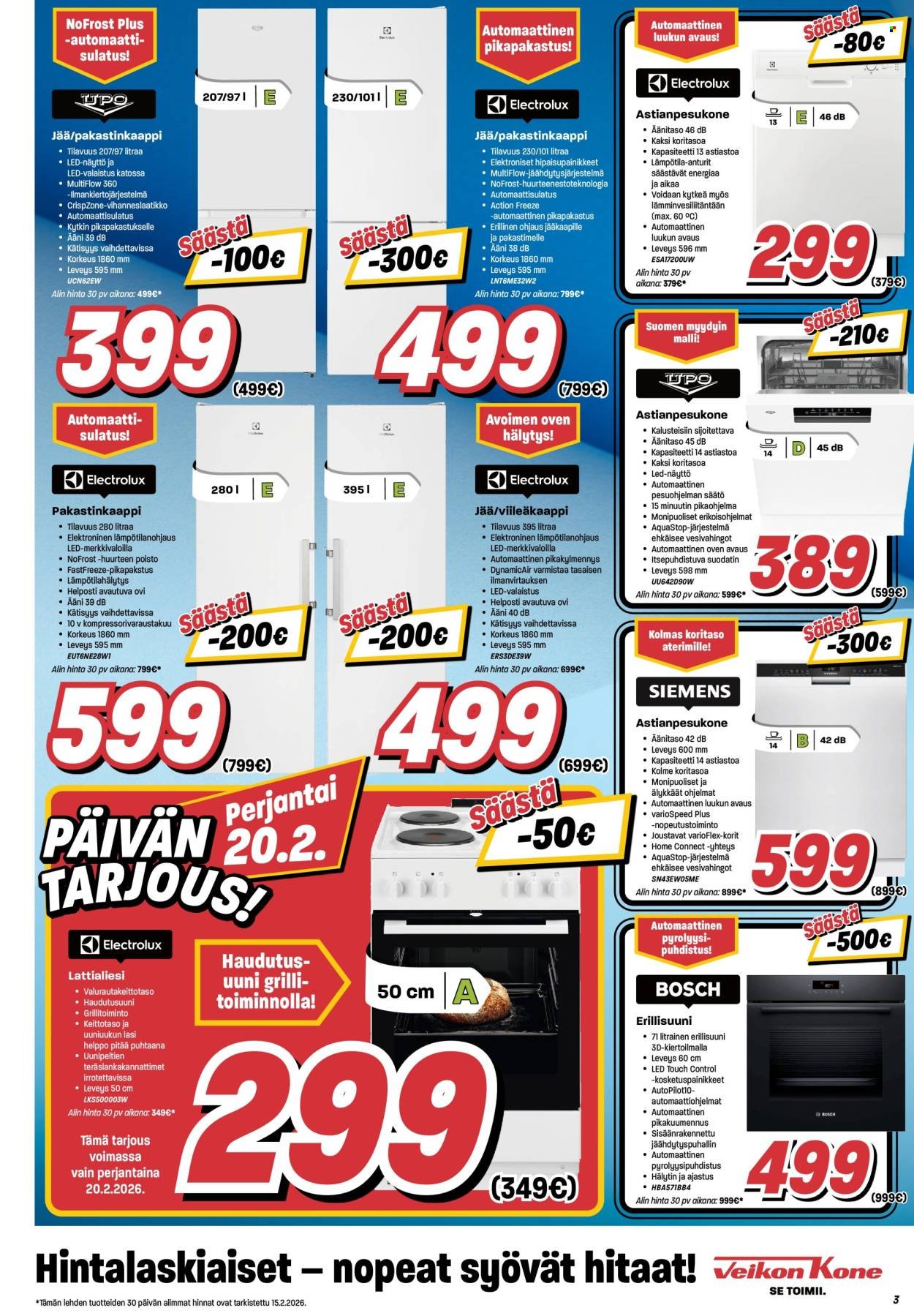 VEIKON KONE tarjoukset - Alkaen MA 16.2.2026
