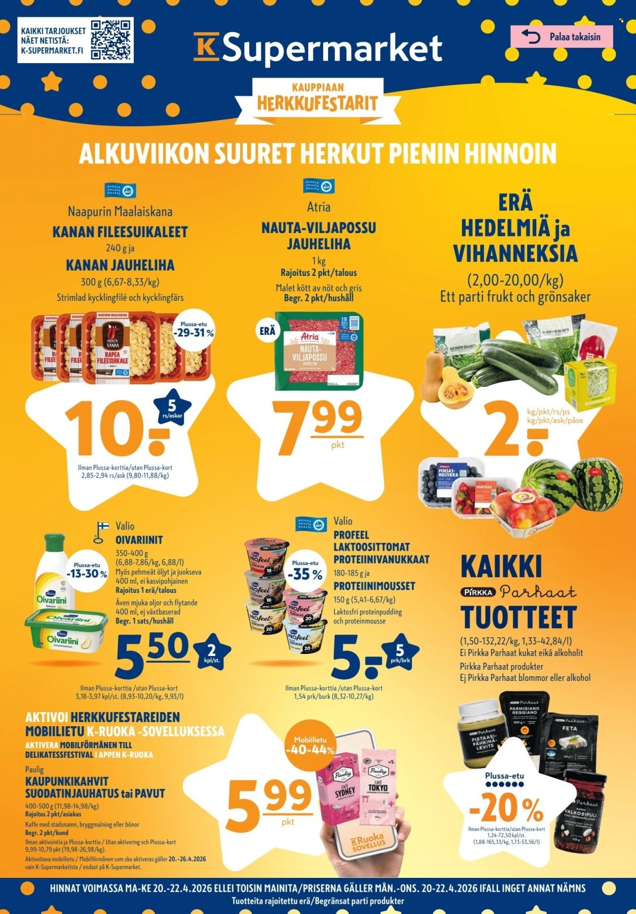 K-SUPERMARKET tarjoukset - Kauppiaan herkkufestarit