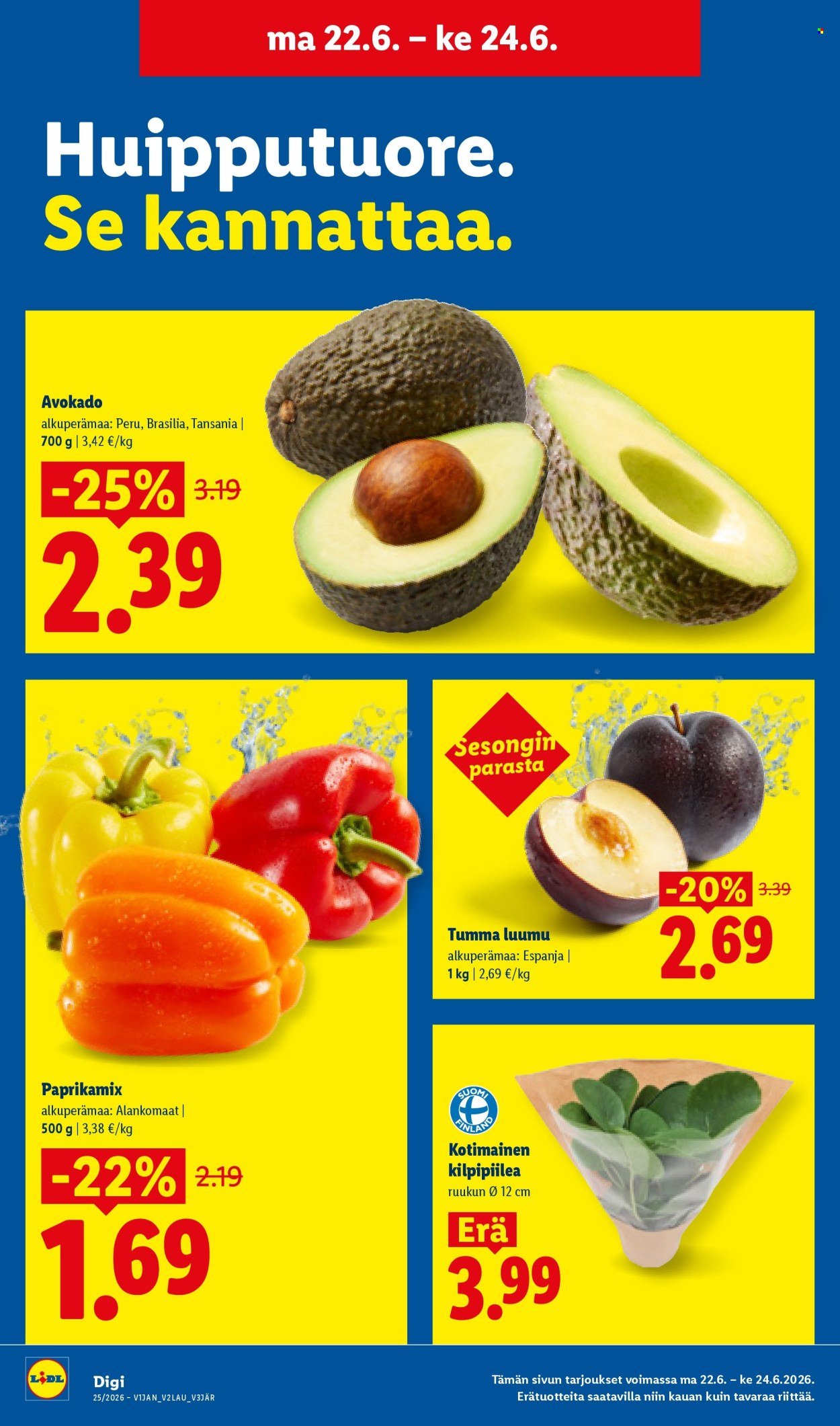 LIDL tarjoukset - Alkaen KE 17.6.2026