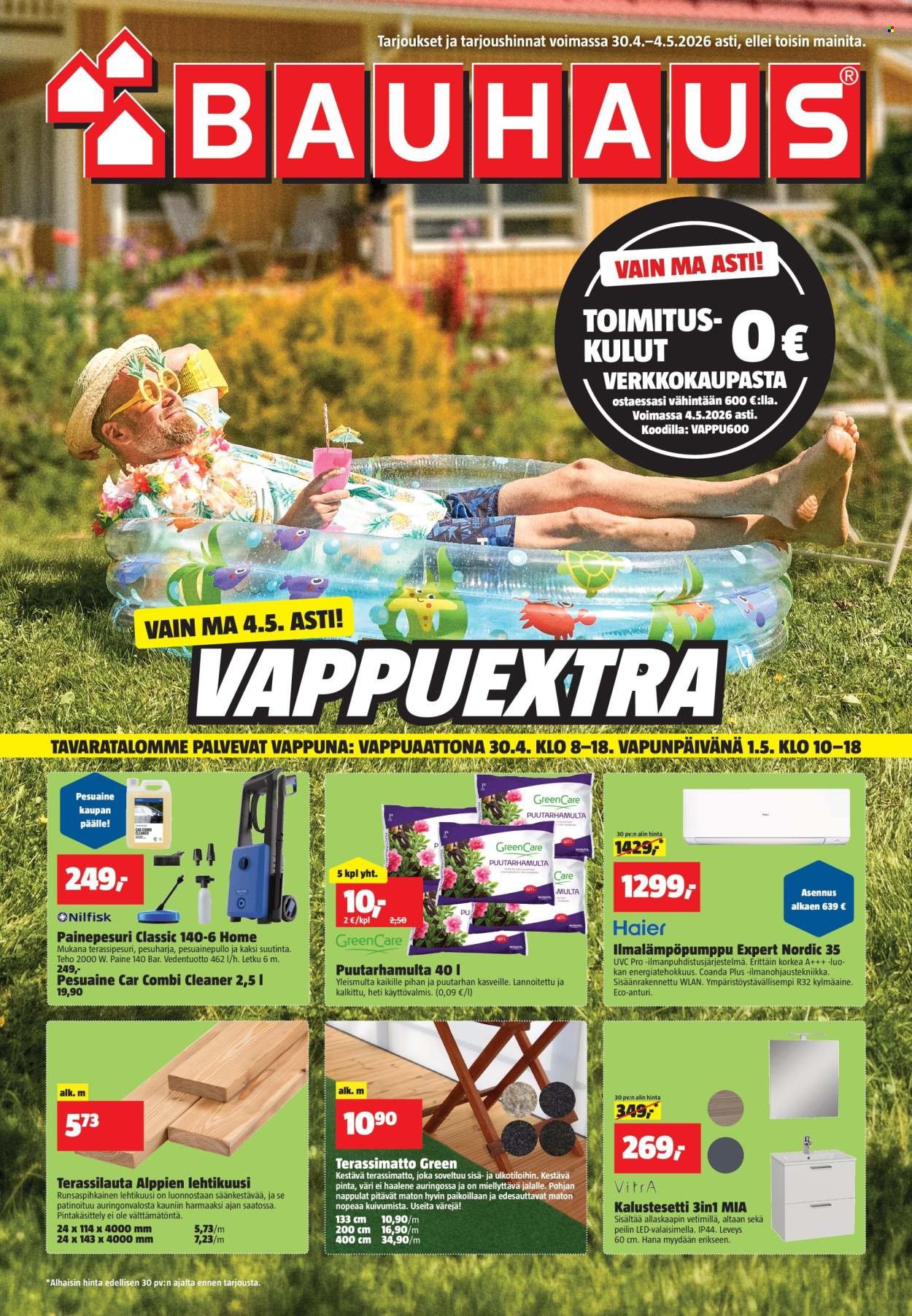 BAUHAUS tarjoukset - Alkaen TO 30.4.2026