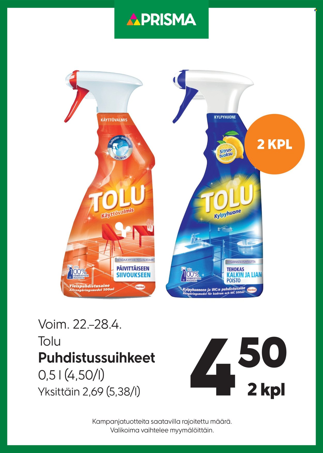 PRISMA tarjoukset - Alkaen KE 22.4.2026
