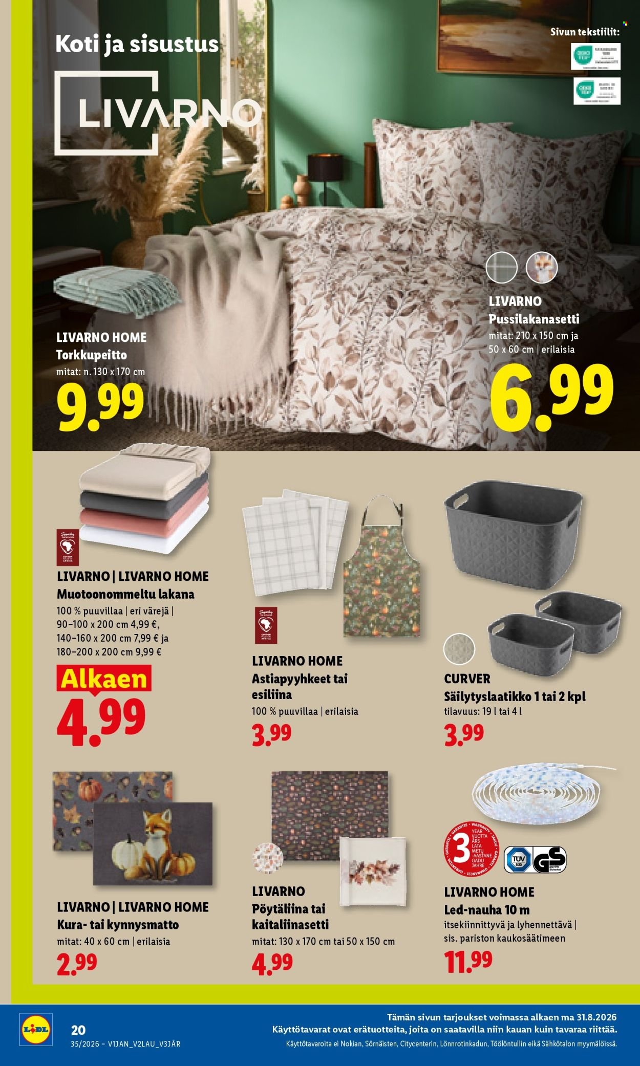 LIDL tarjoukset - Alkaen MA 31.8.2026