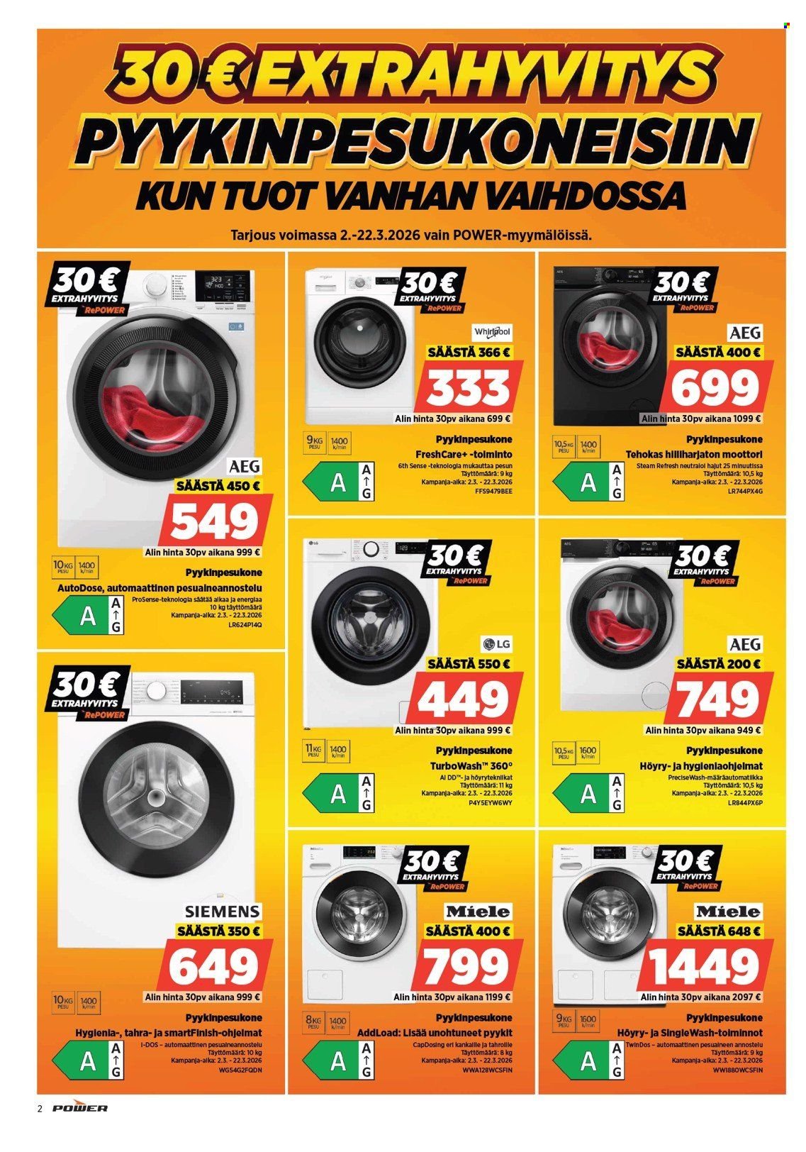 POWER tarjoukset - Maaliskuu 2026