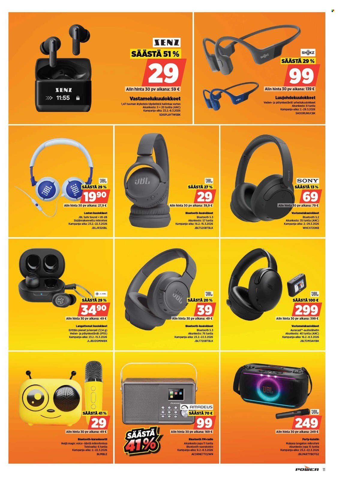 POWER tarjoukset - Maaliskuu 2026