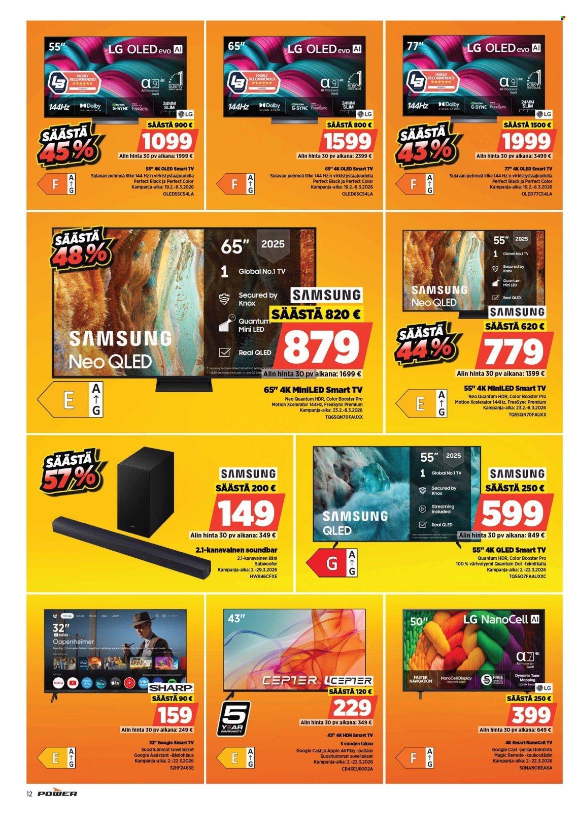 POWER tarjoukset - Maaliskuu 2026