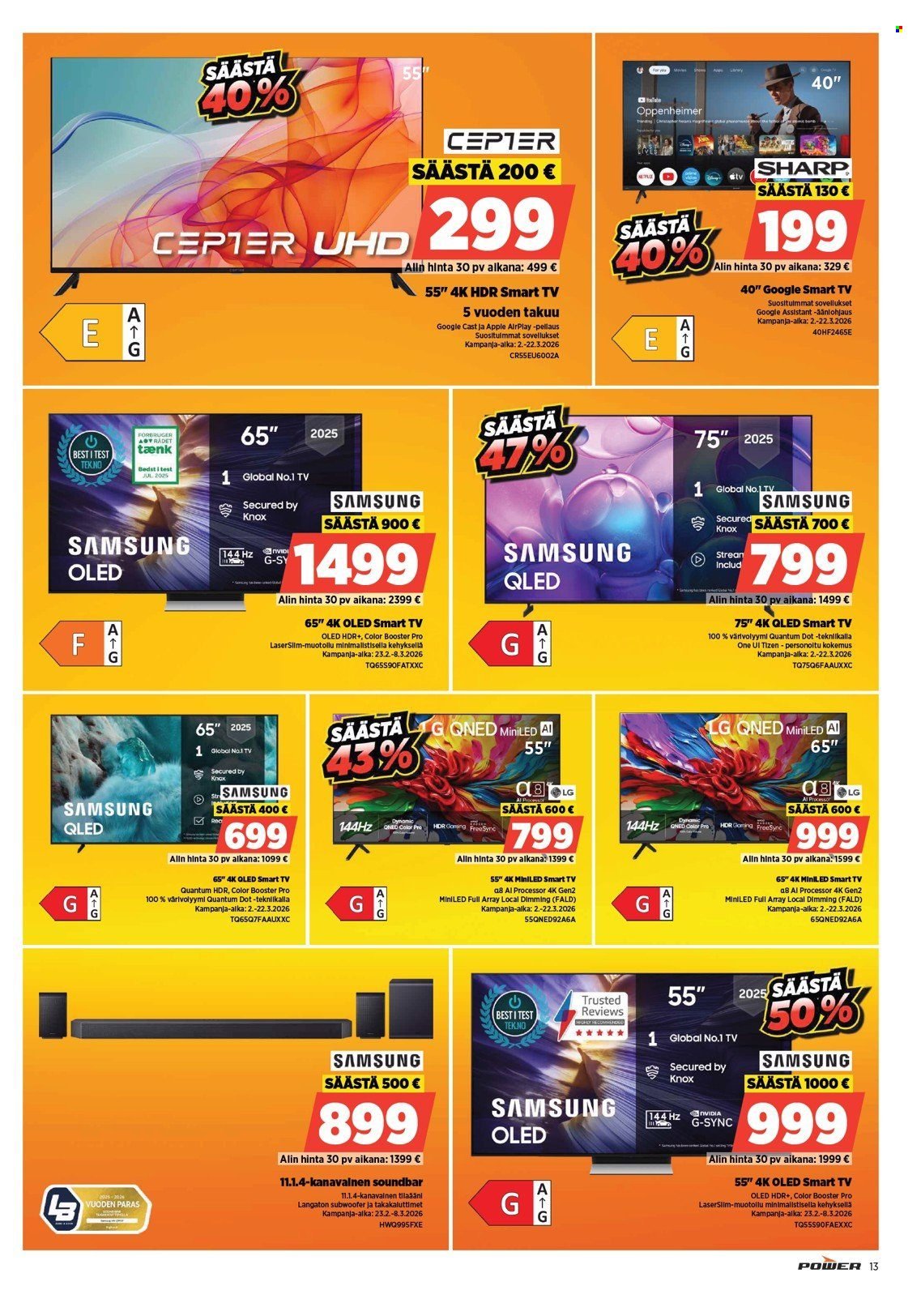POWER tarjoukset - Maaliskuu 2026