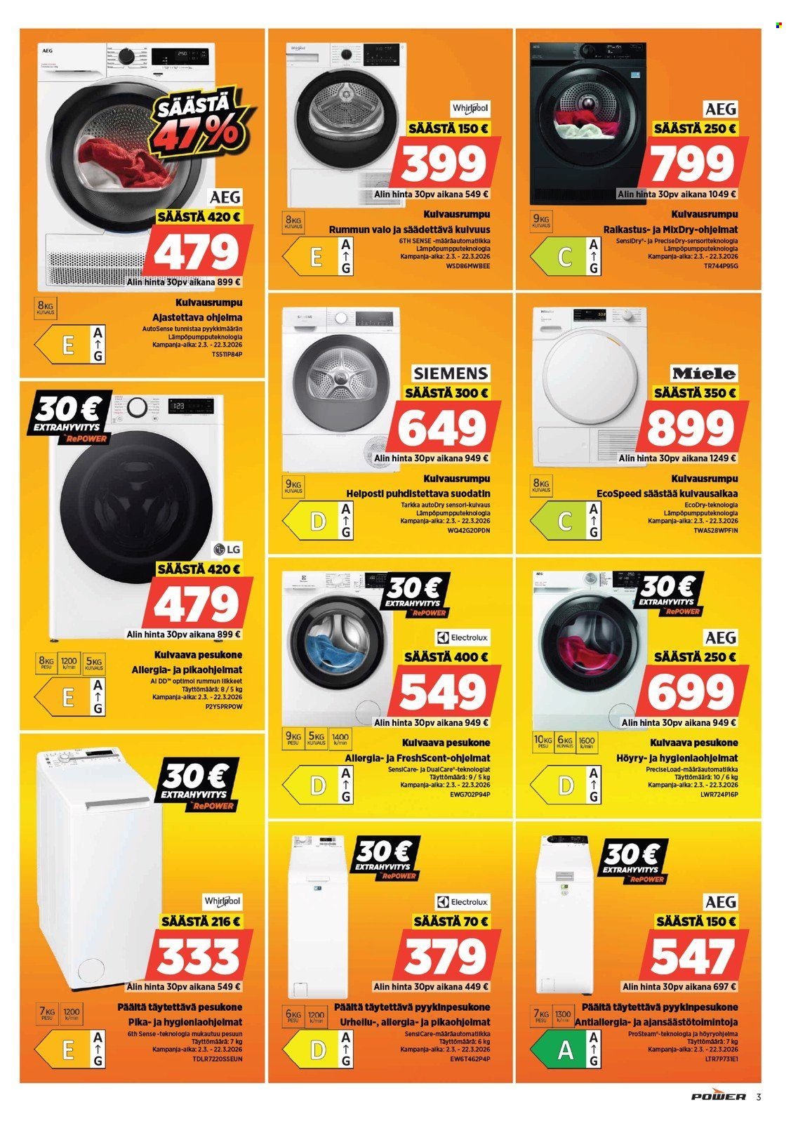 POWER tarjoukset - Maaliskuu 2026