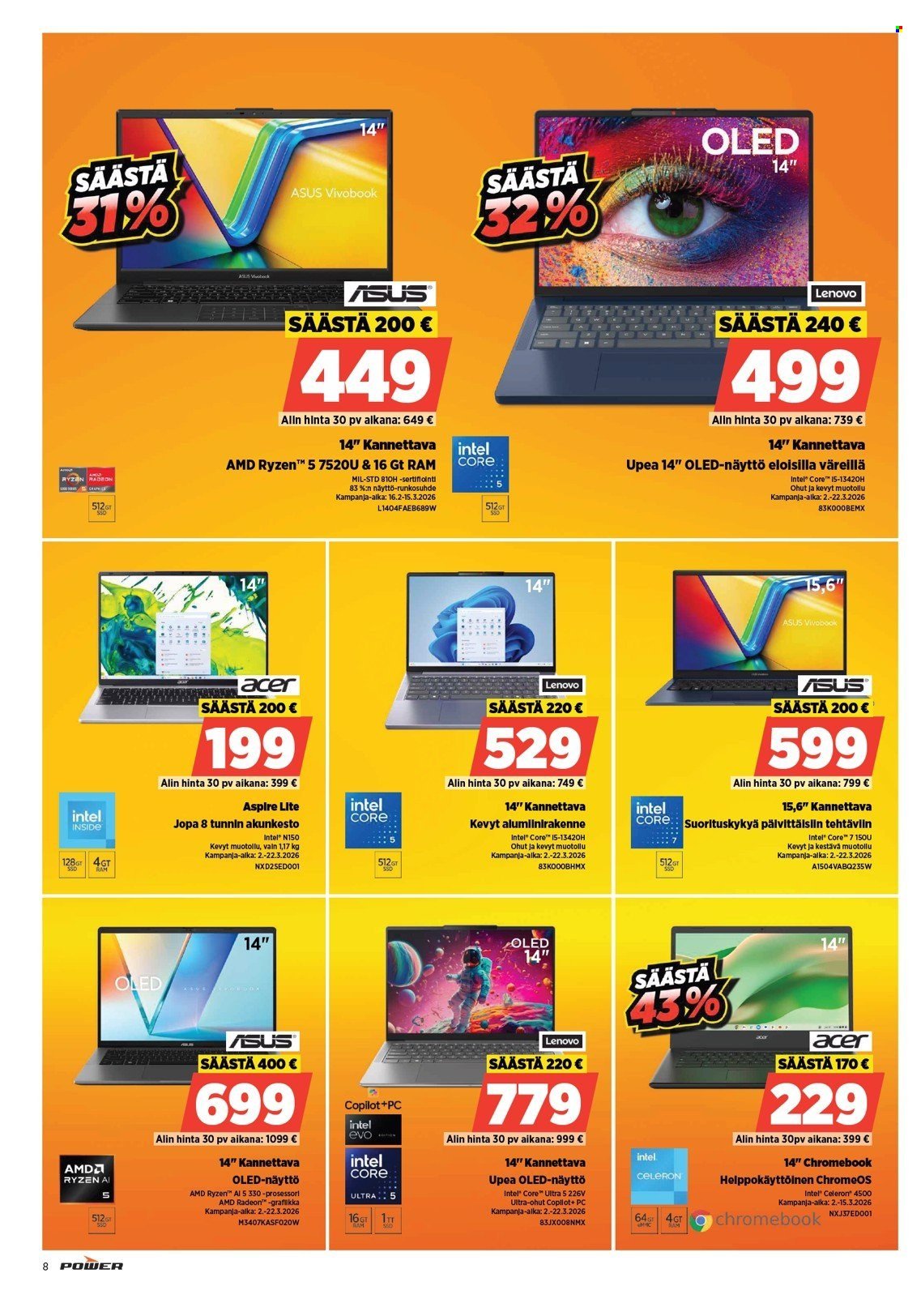POWER tarjoukset - Maaliskuu 2026