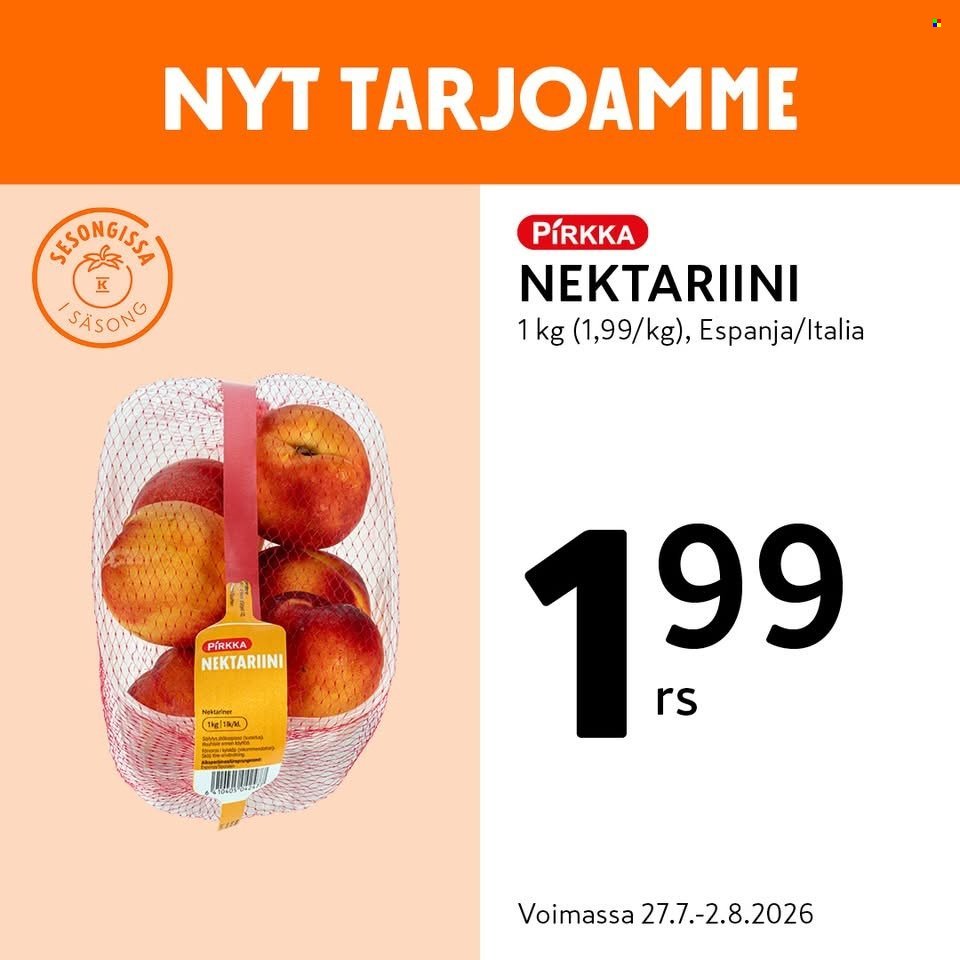 K-MARKET tarjoukset - Alkaen MA 27.7.2026