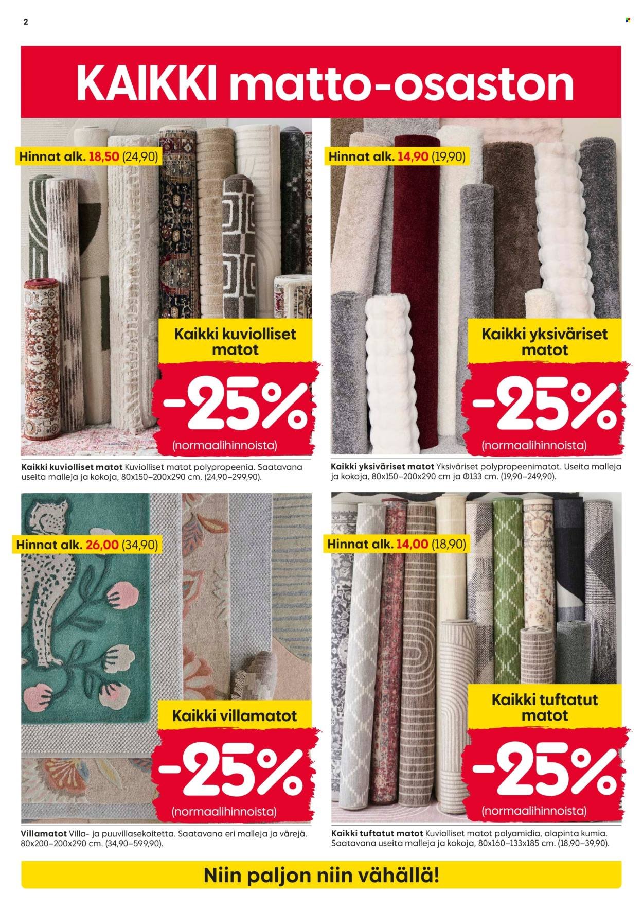 RUSTA tarjoukset - Alkaen MA 23.2.2026