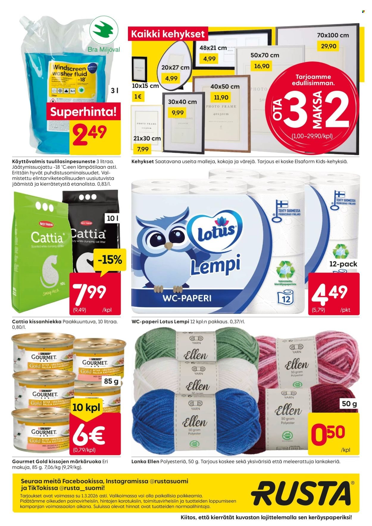 RUSTA tarjoukset - Alkaen MA 23.2.2026