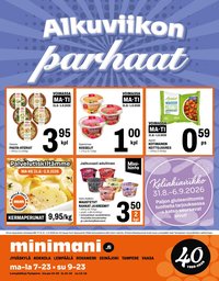 MINIMANI tarjoukset - Alkaen MA 31.8.2026