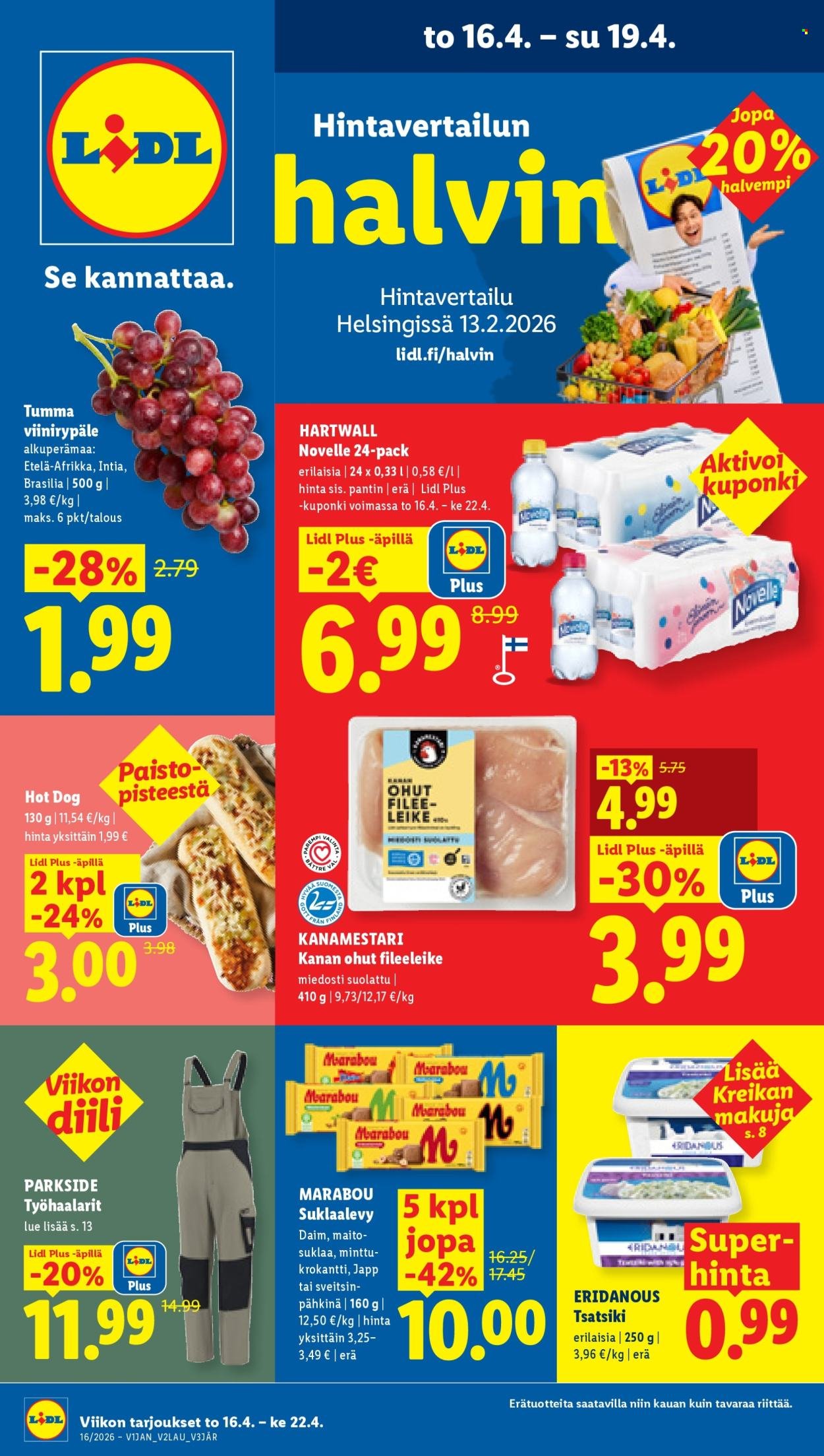 LIDL tarjoukset - Alkaen TO 16.4.2026