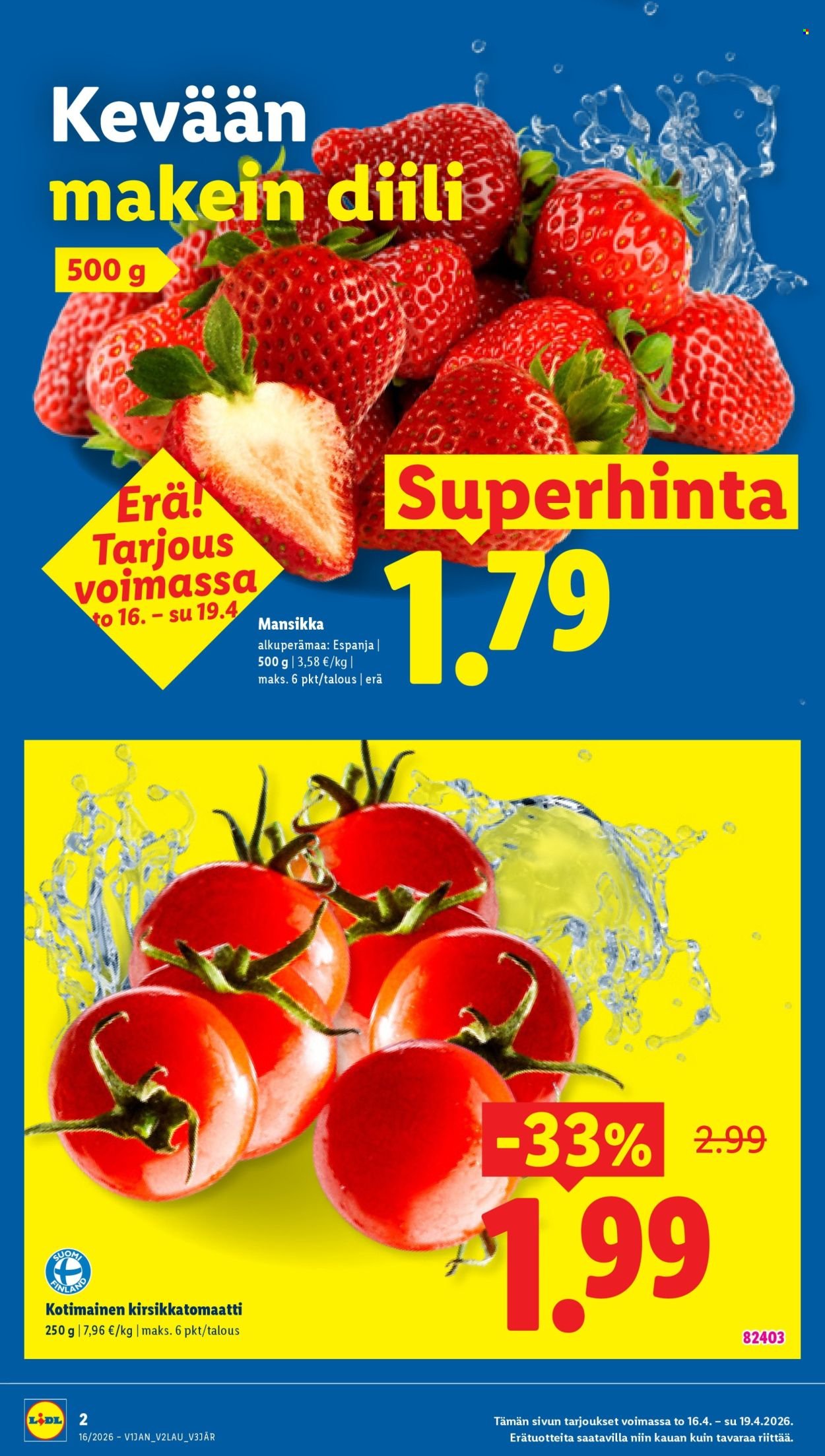 LIDL tarjoukset - Alkaen TO 16.4.2026