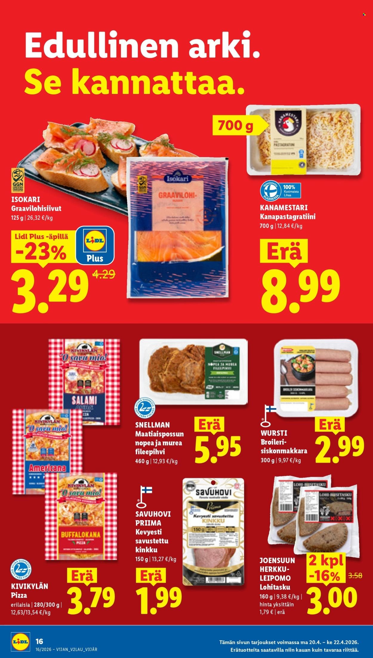 LIDL tarjoukset - Alkaen TO 16.4.2026
