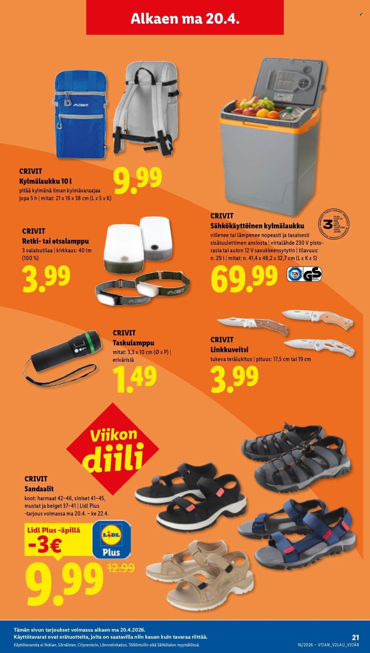 LIDL tarjoukset - Alkaen TO 16.4.2026