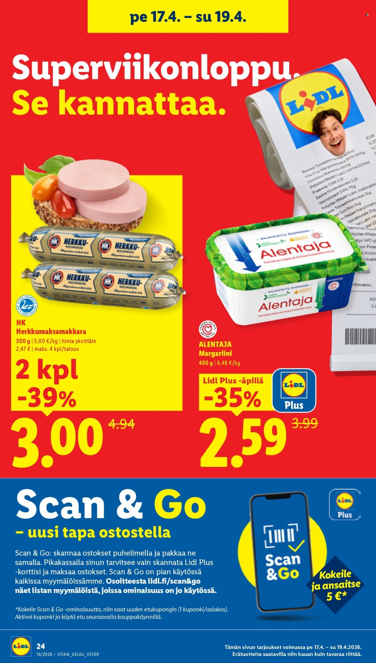 LIDL tarjoukset - Alkaen TO 16.4.2026