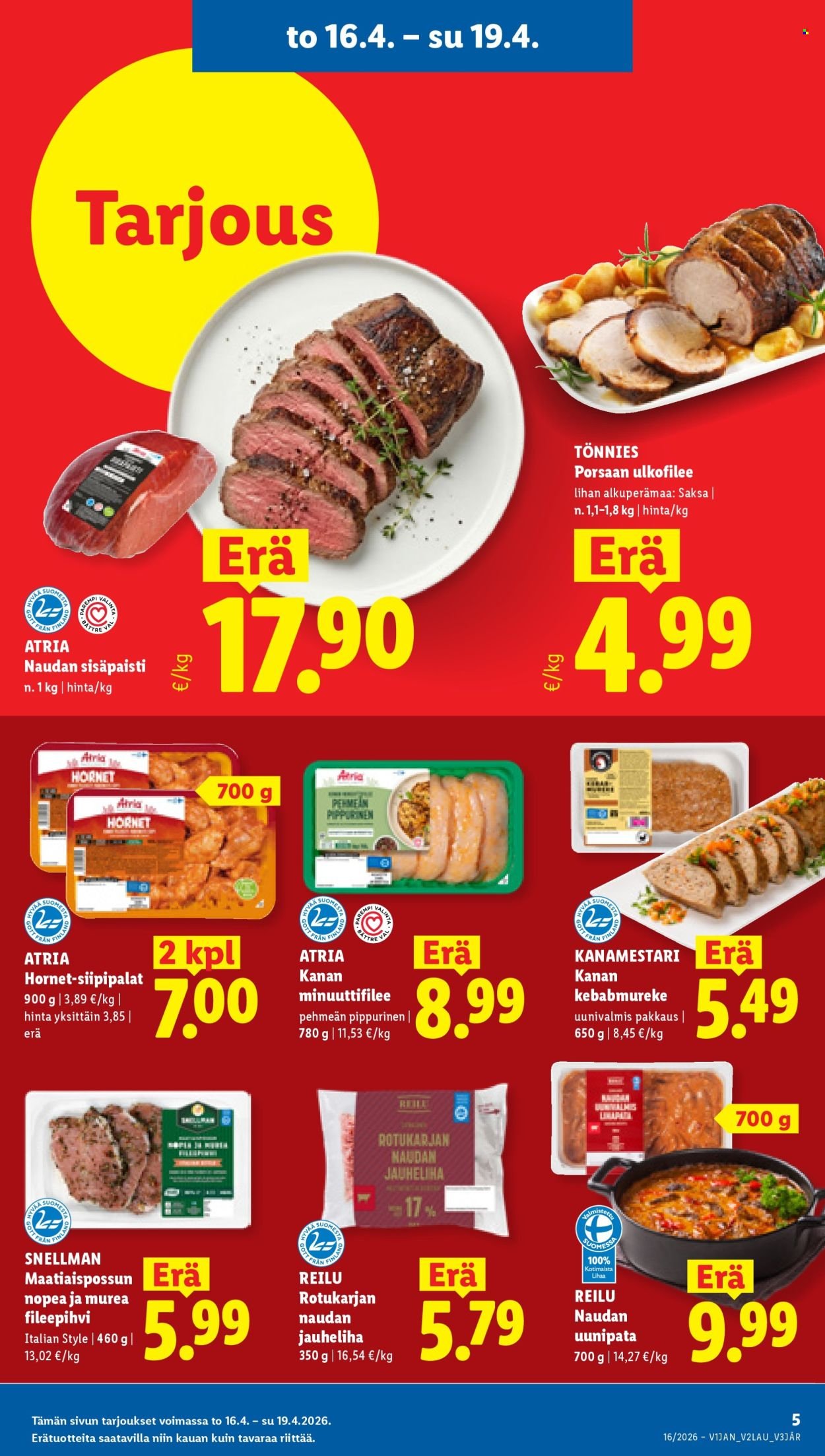 LIDL tarjoukset - Alkaen TO 16.4.2026