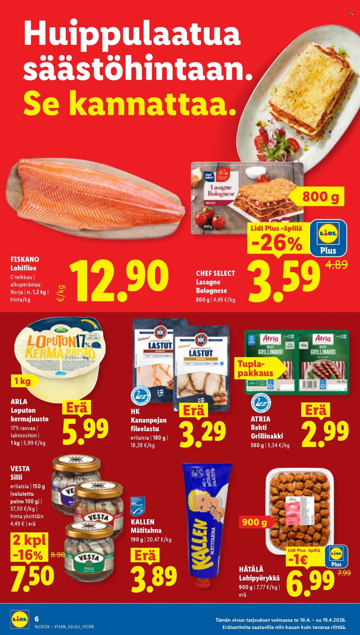 LIDL tarjoukset - Alkaen TO 16.4.2026