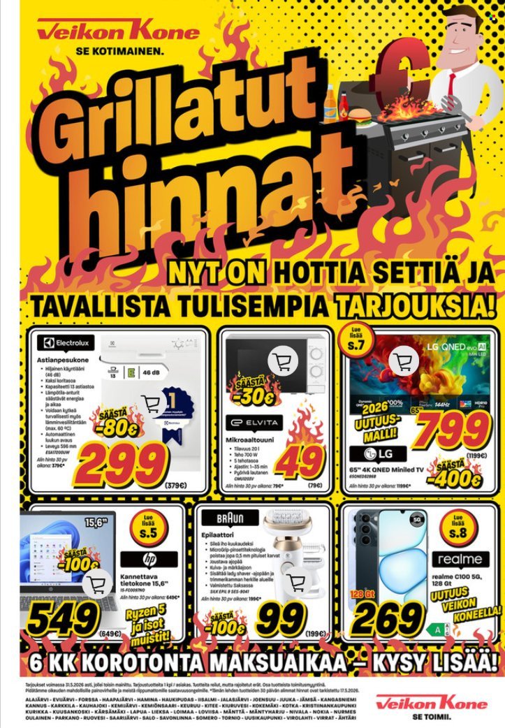 VEIKON KONE tarjoukset - Alkaen MA 18.5.2026