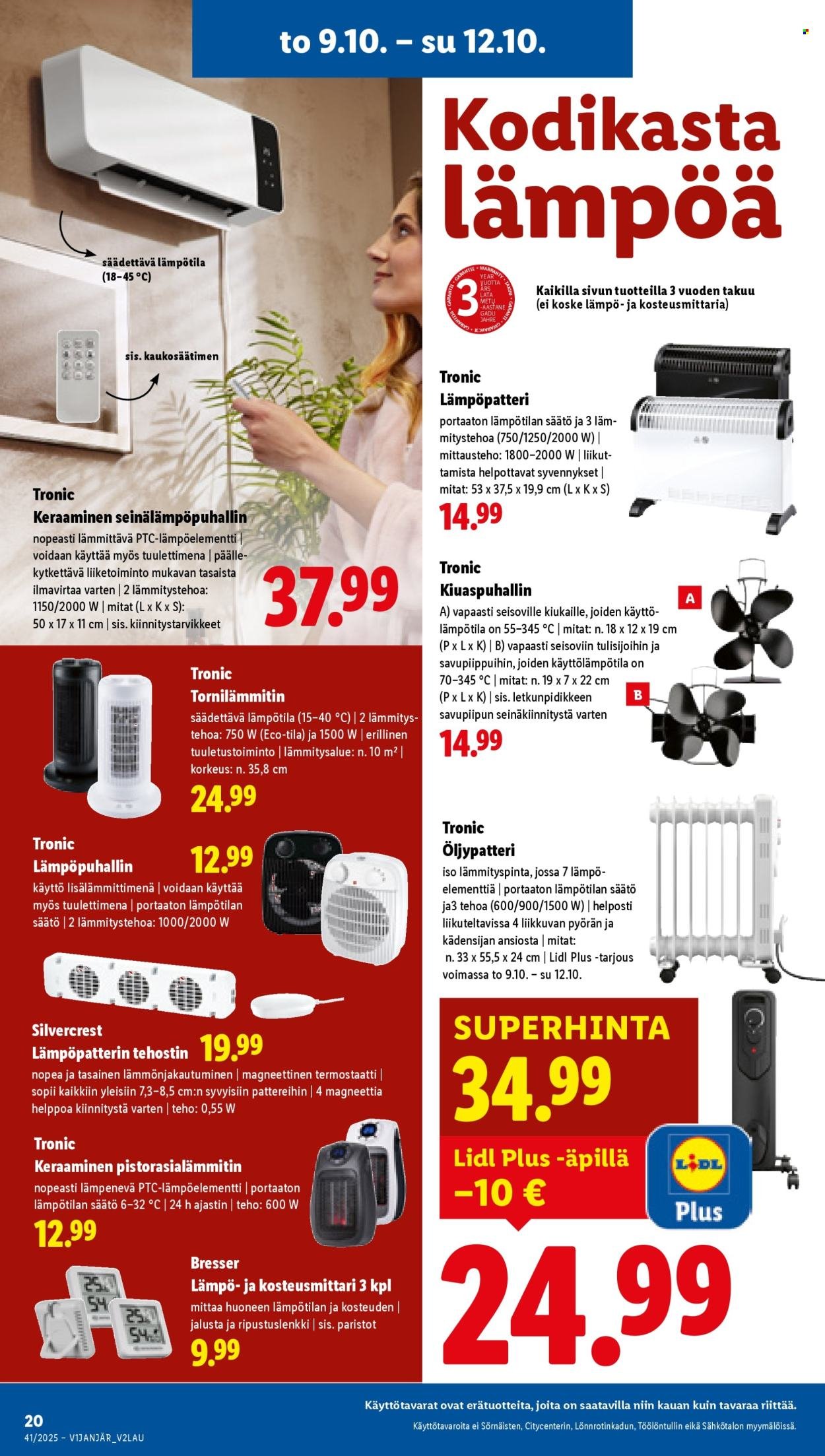LIDL tarjoukset - Alkaen TO 9.10.2025 (2025-10-09 - 2025-10-15)