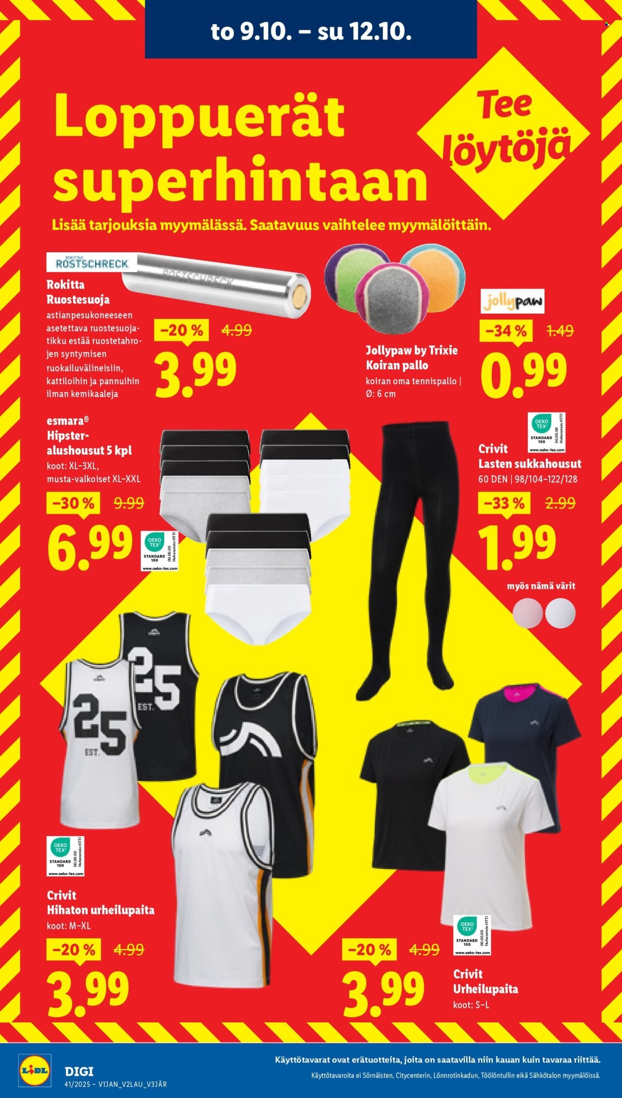 LIDL tarjoukset - Alkaen TO 9.10.2025 (2025-10-09 - 2025-10-15)